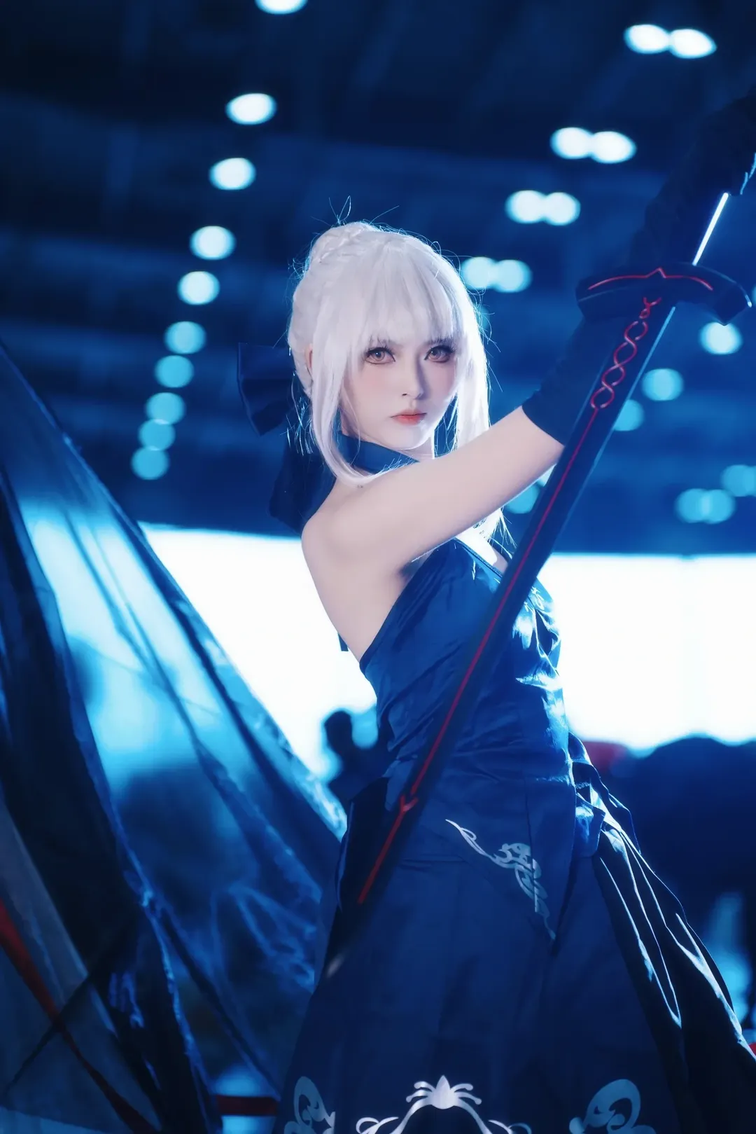 cosplay, Fate/Grand Order, 漫展返图, 阿尔托莉雅cos, 黑丝 - 第2张