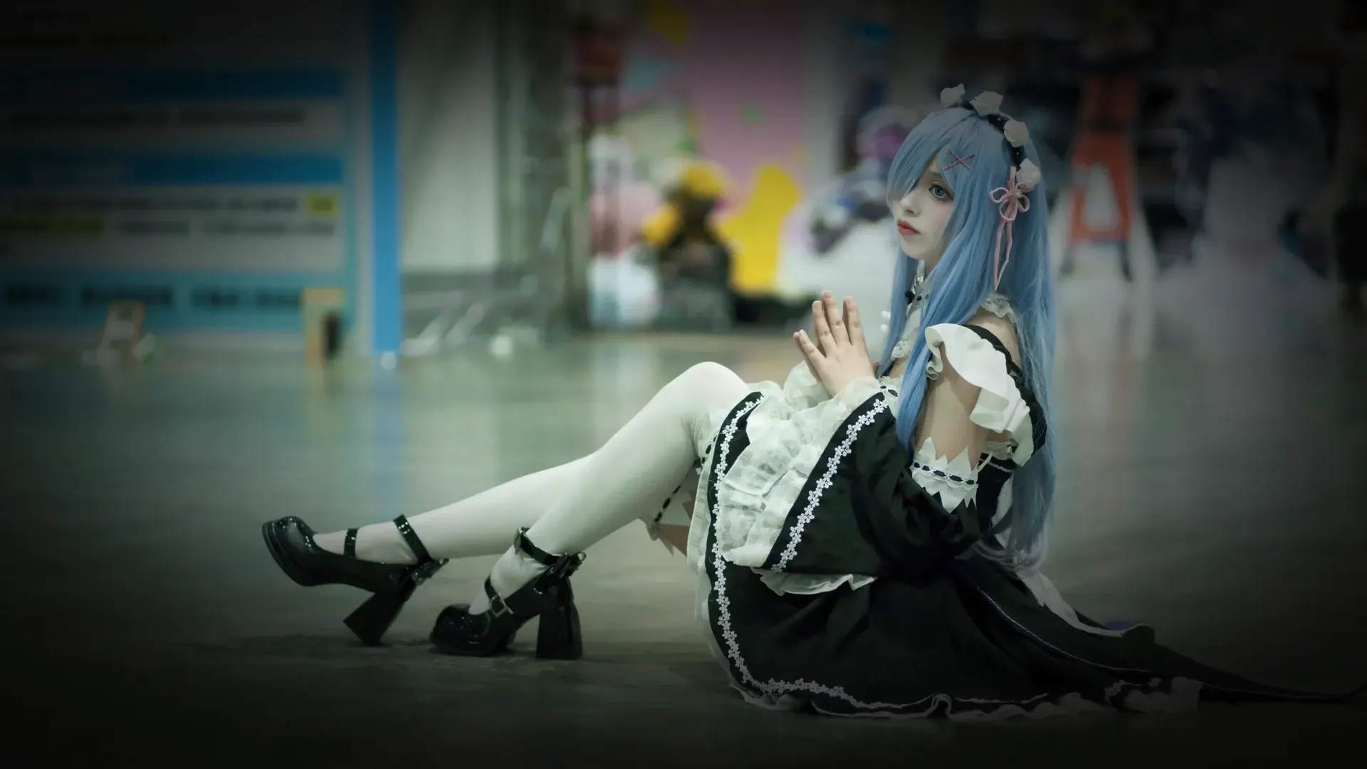 从零开始的异世界生活, 漫展场照, 白丝, cosplay摄影, 雷姆cos