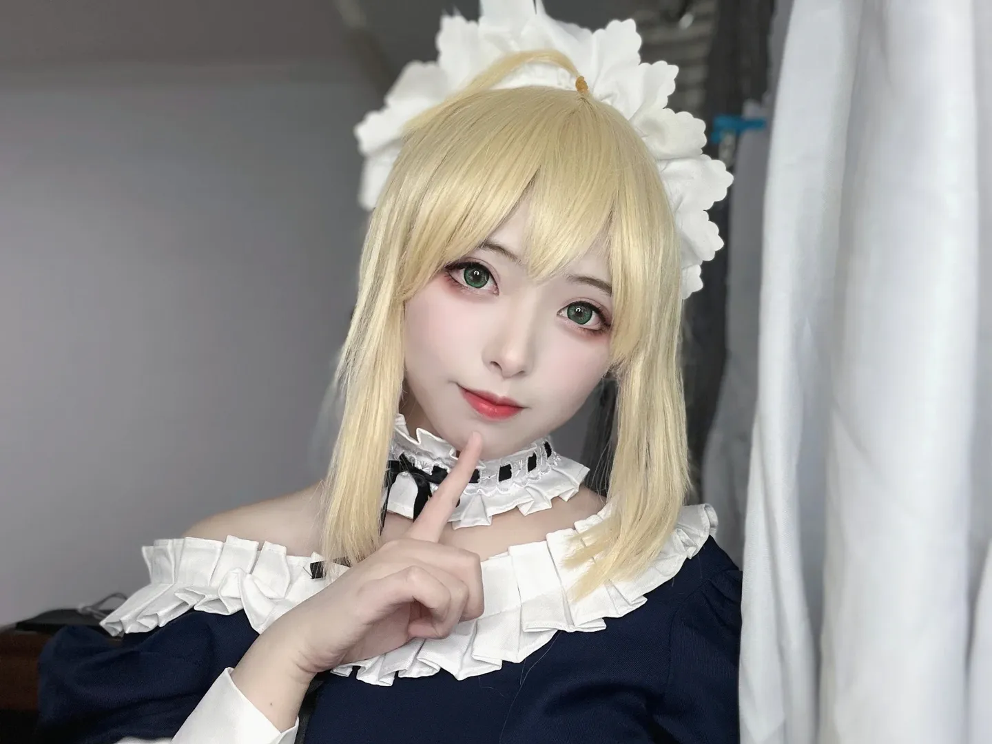 阿尔托莉雅cos, Fate, 二次元cos, 女仆装cos, 金发绿瞳cos - 第3张
