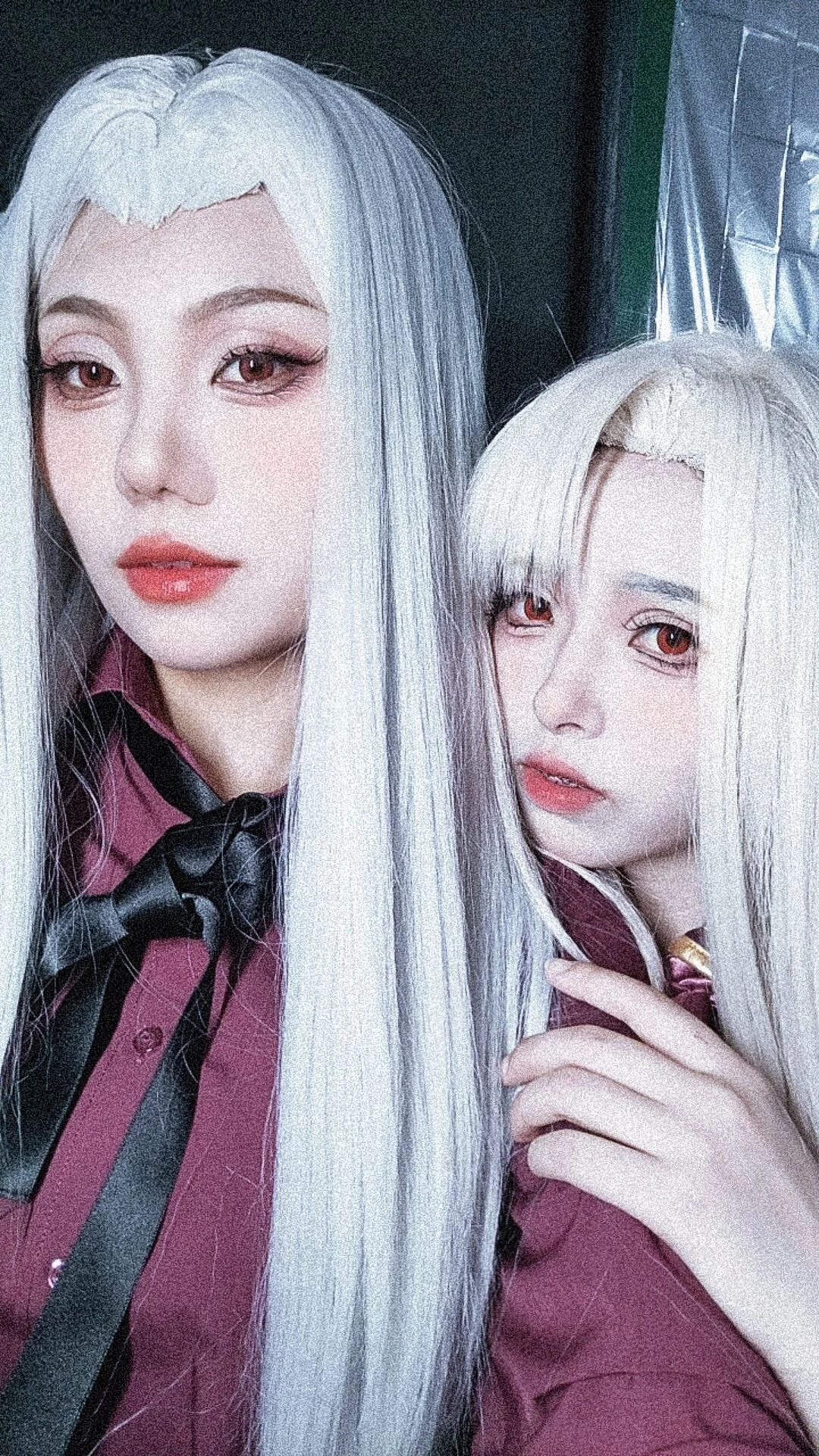 Fate/Grand Order, 双人cosplay, 银发红瞳, 爱丽丝菲尔cos, 伊莉雅cos