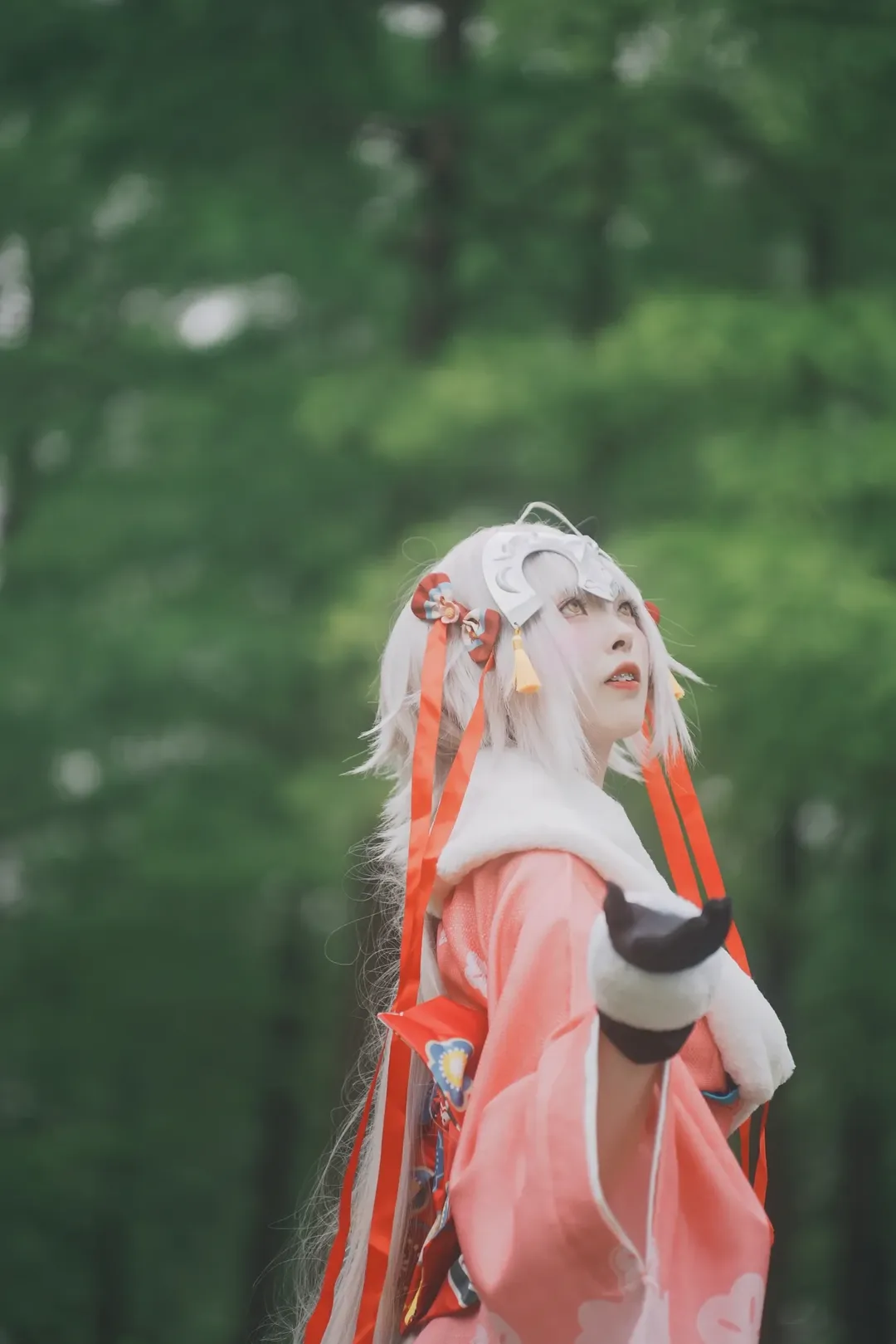 Fate/Grand Order, cosplay摄影, 和风少女, 春日外景, 黑贞德幼贞cos - 第1张