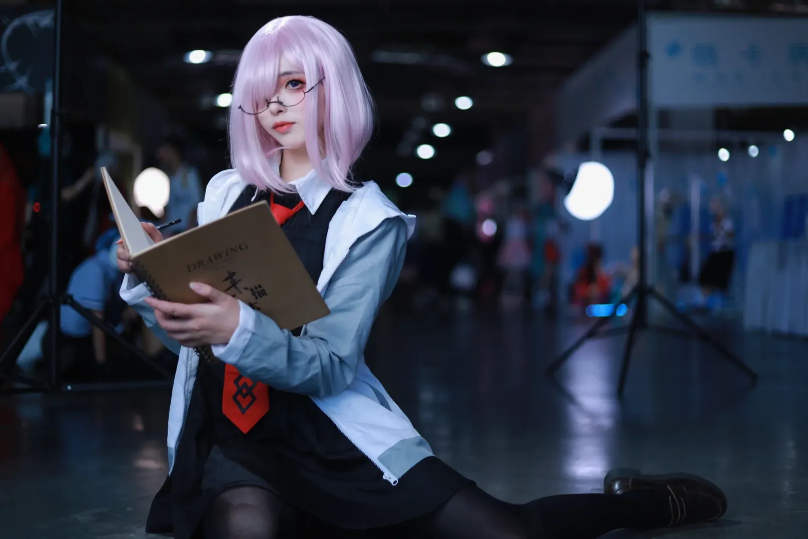 场照, Fate/Grand Order, 漫展返图, 黑丝cos, 玛修cos - 第1张
