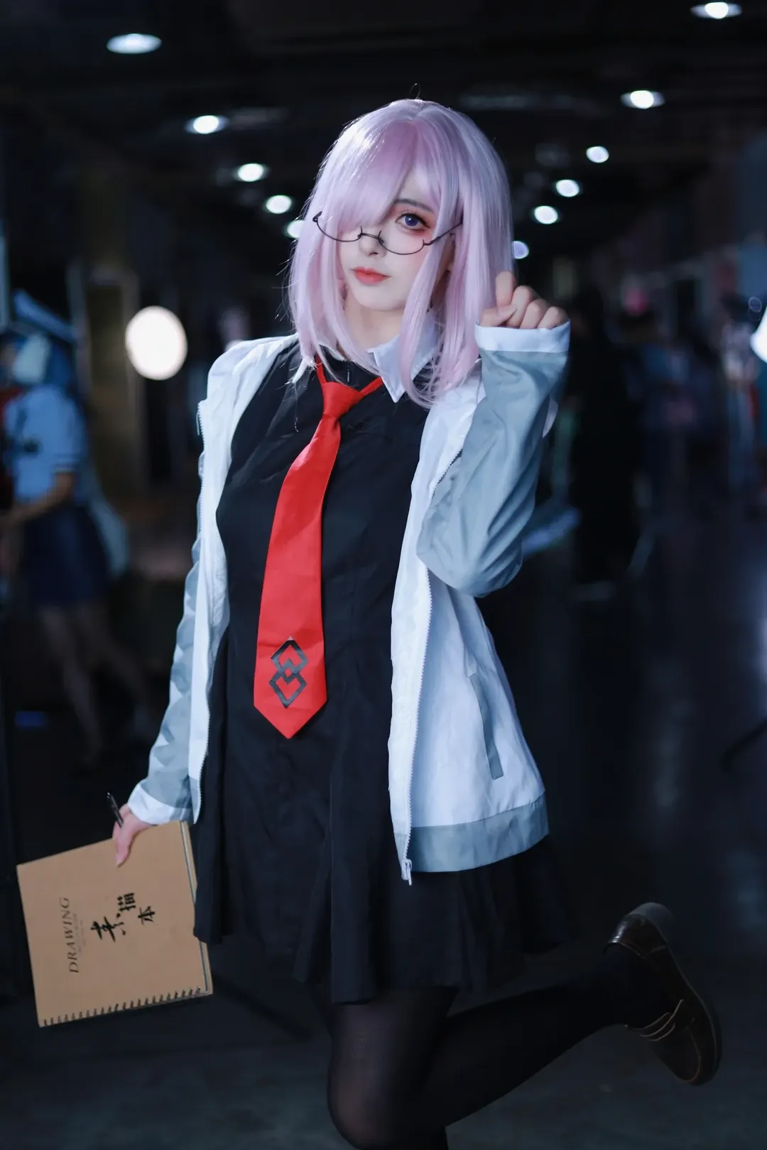 二次元, Fate/Grand Order, 漫展场照, 黑丝, 玛修cos
