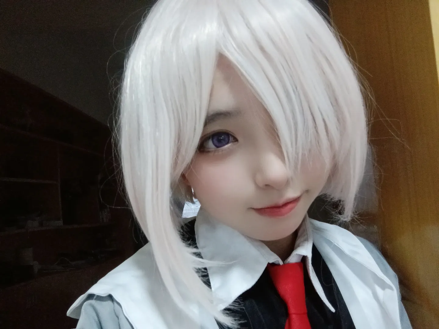cosplay, Fate/Grand Order, 玛修cos, 银发自拍, 日常生活