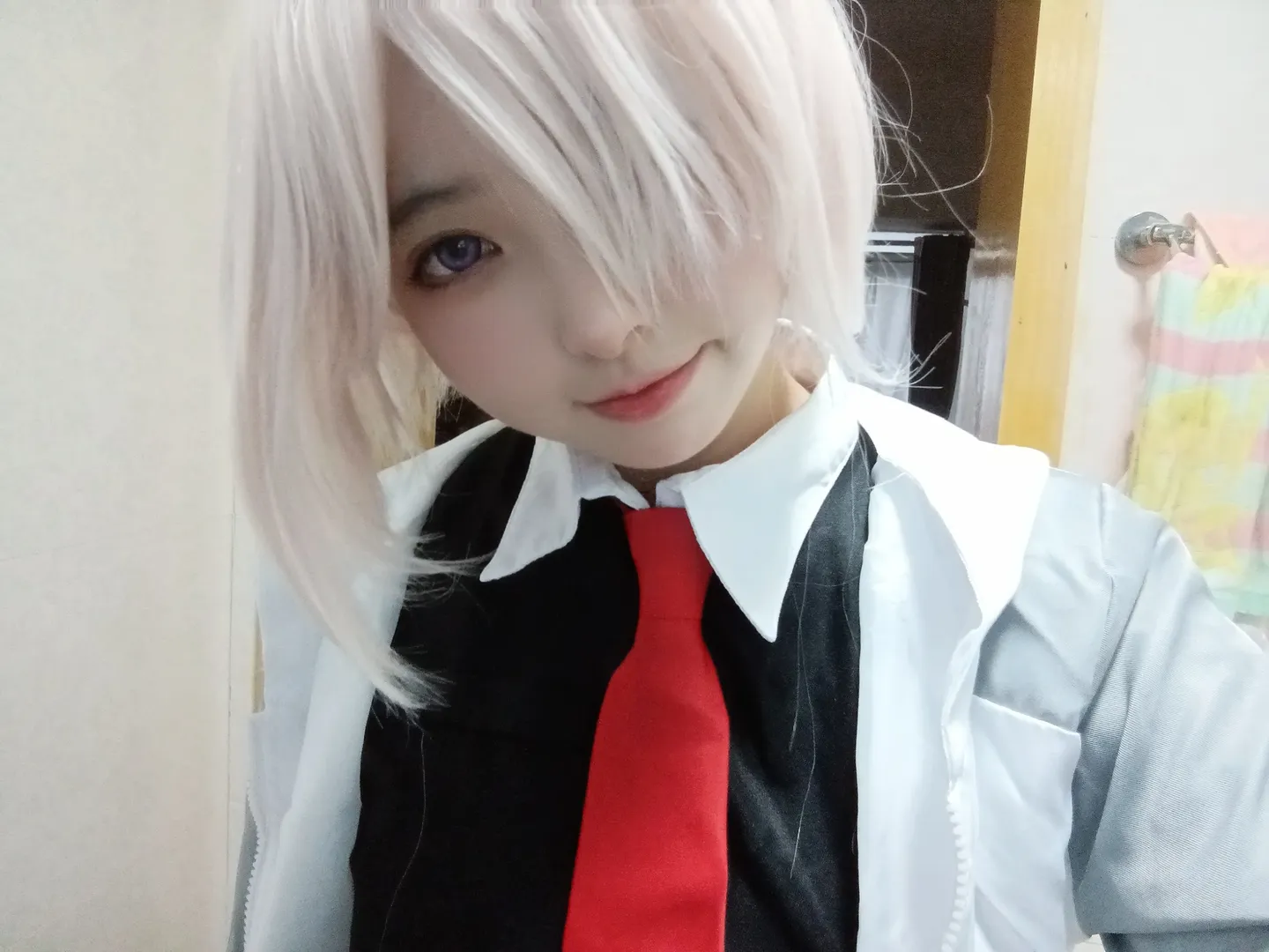 コスプレ, Fate/Grand Order, マシュコスプレ, 銀髪自撮り, 日常生活 - 6枚目
