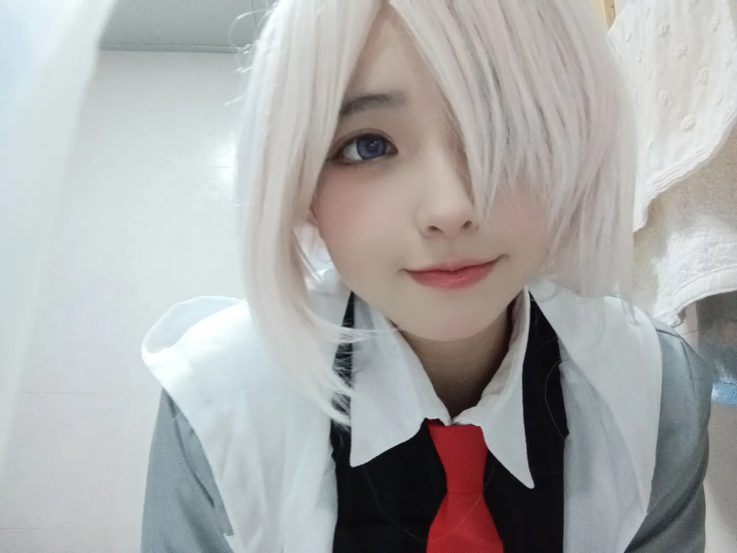 コスプレ, Fate/Grand Order, マシュコスプレ, 銀髪自撮り, 日常生活 - 7枚目
