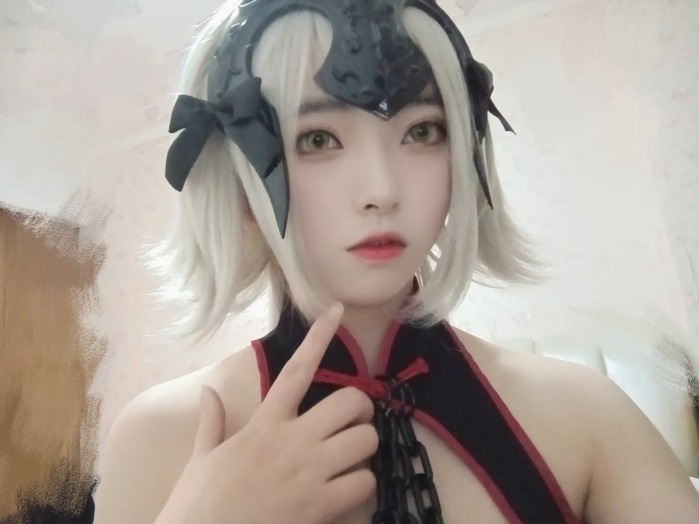 Fate/Grand Order, 二次元cos, 黑贞德cos, 银发, 精美妆造 - 第2张