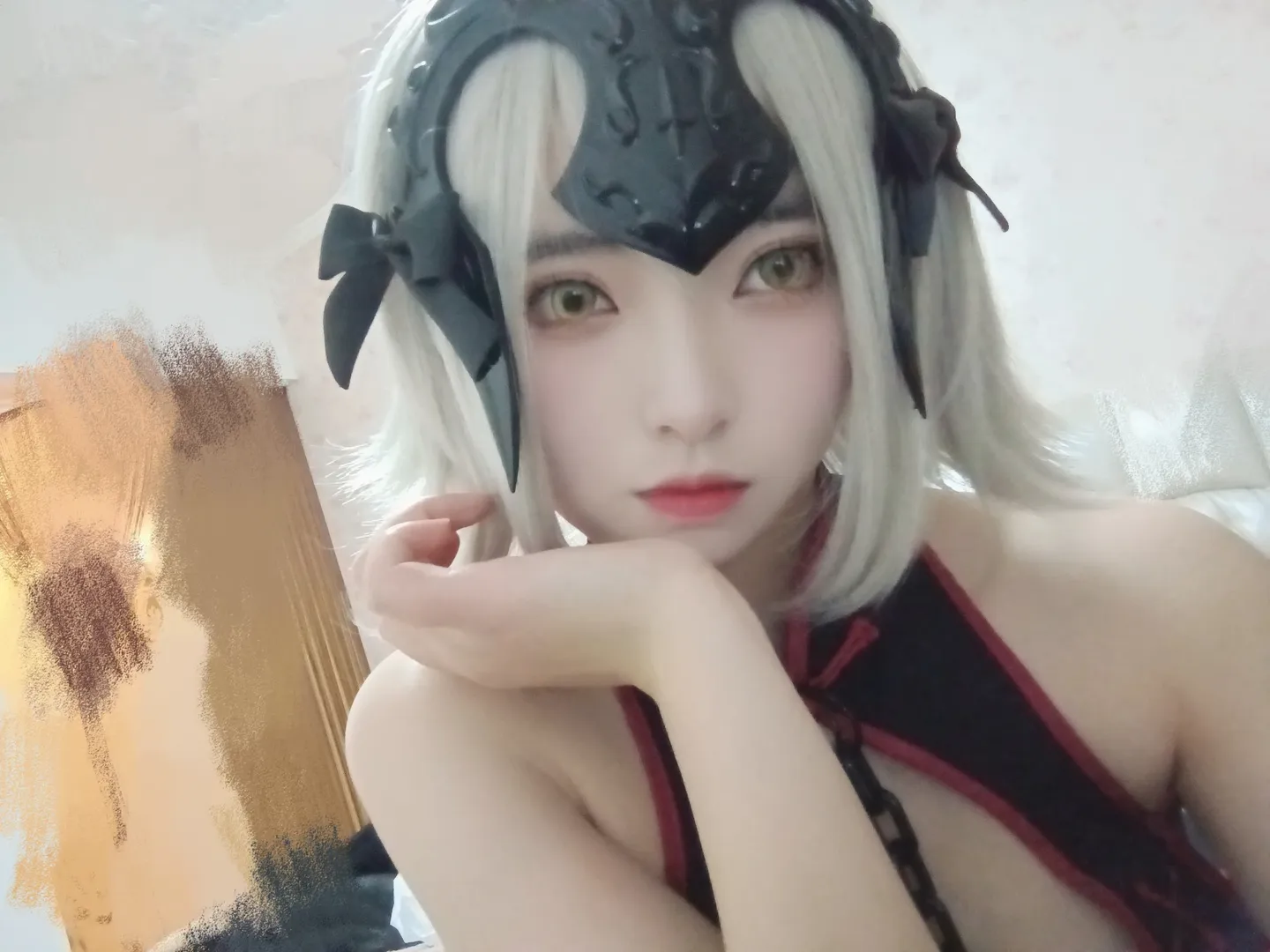 Fate/Grand Order, 二次元cos, 黑贞德cos, 银发, 精美妆造