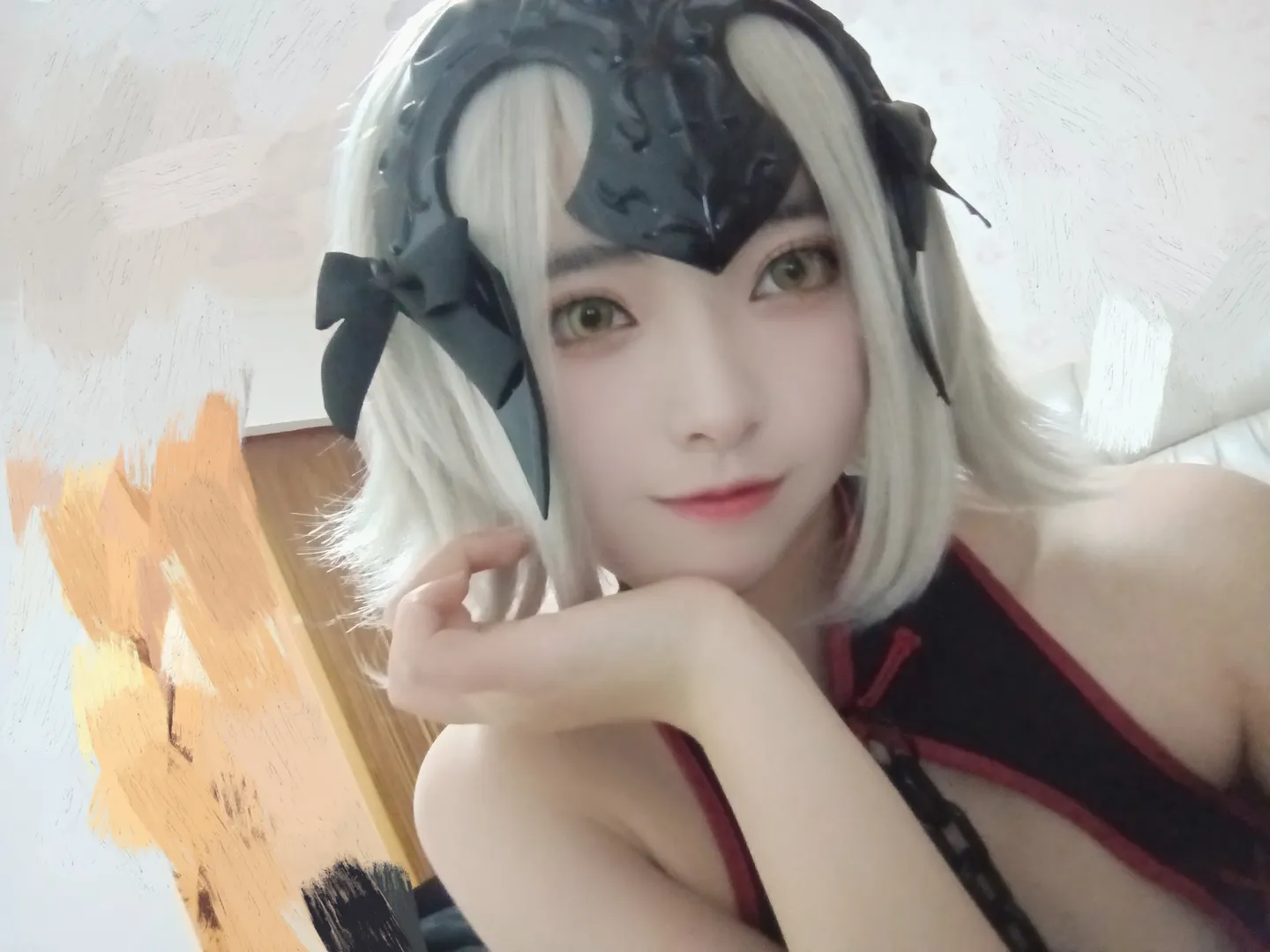 Fate/Grand Order, 二次元cos, 黑贞德cos, 银发, 精美妆造 - 第4张