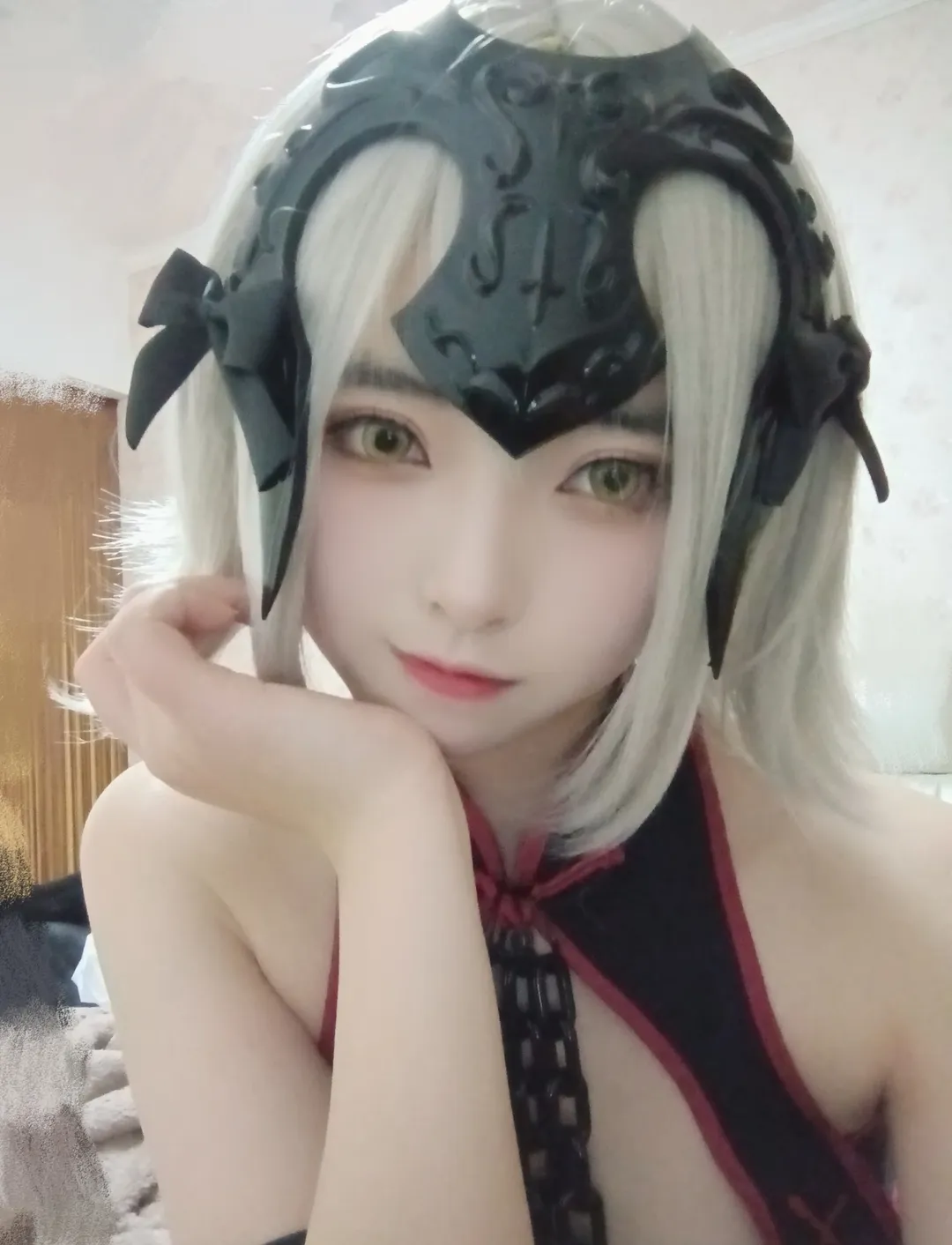 Fate/Grand Order, 二次元cos, 黑贞德cos, 银发, 精美妆造 - 第5张