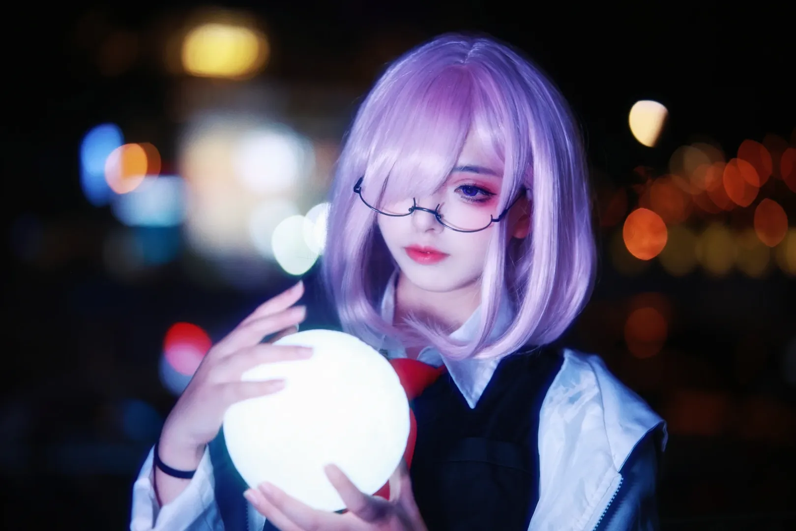 Fate/Grand Order, 夜景摄影, 型月, 玛修cos, 发光球体