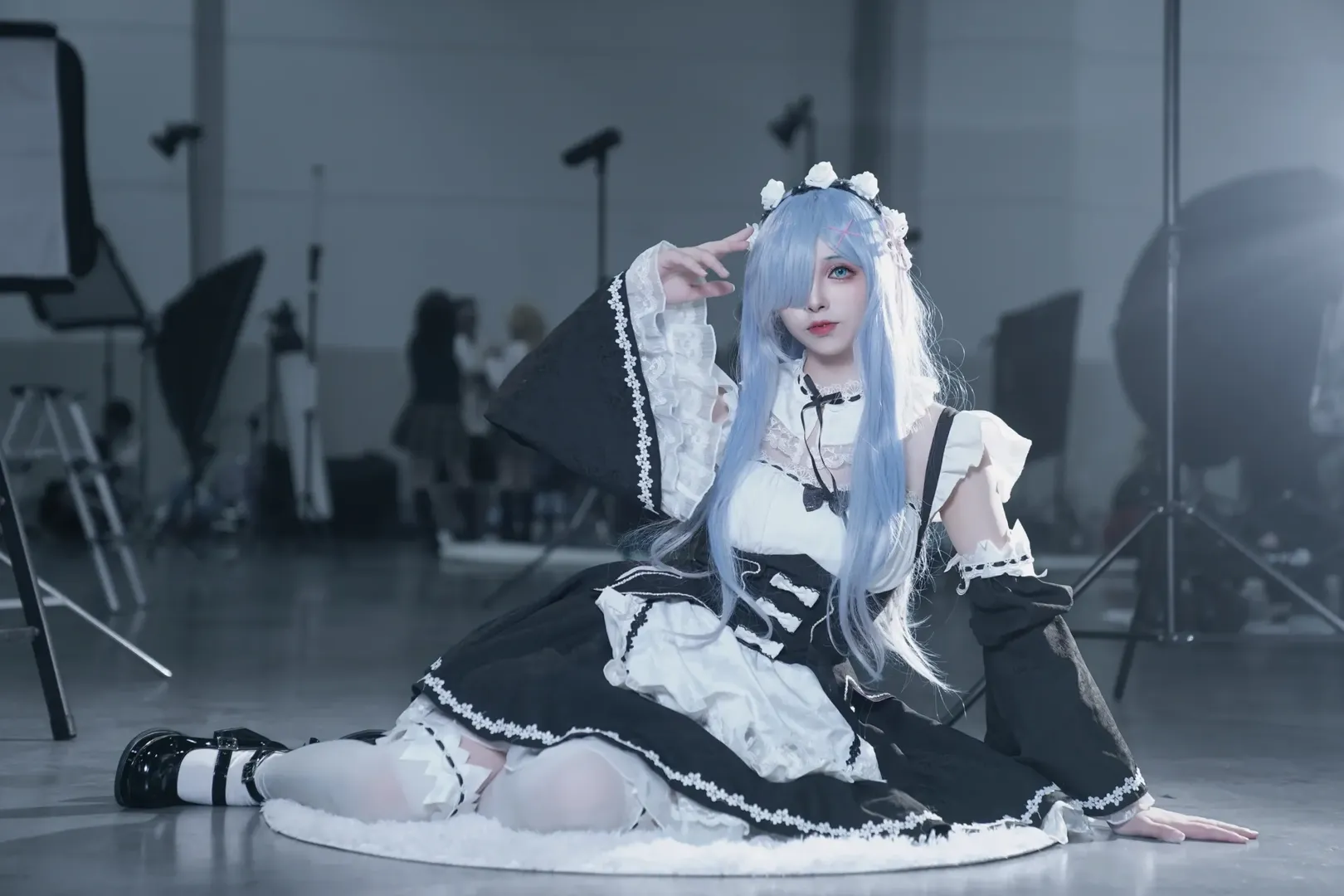漫展返圖, 從零開始的異世界生活, 白絲, cosplay場照, 雷姆cos - 第3張