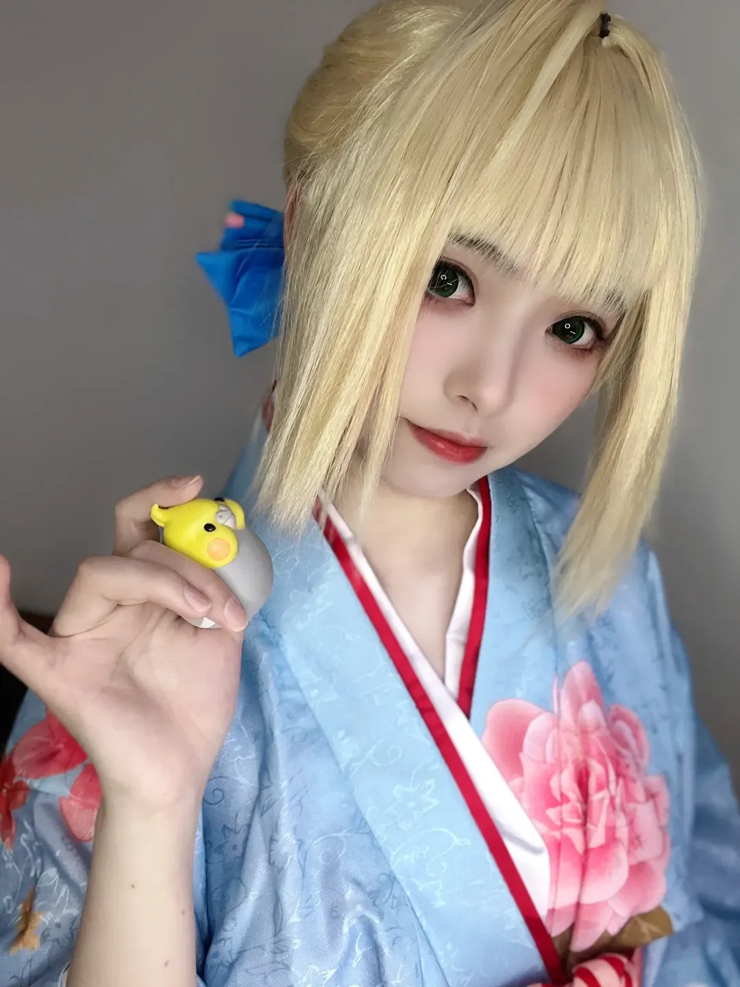 Fate/Grand Order, 阿尔托莉雅cos, 吾王, 和服cos, 蓝衣造型 - 第1张