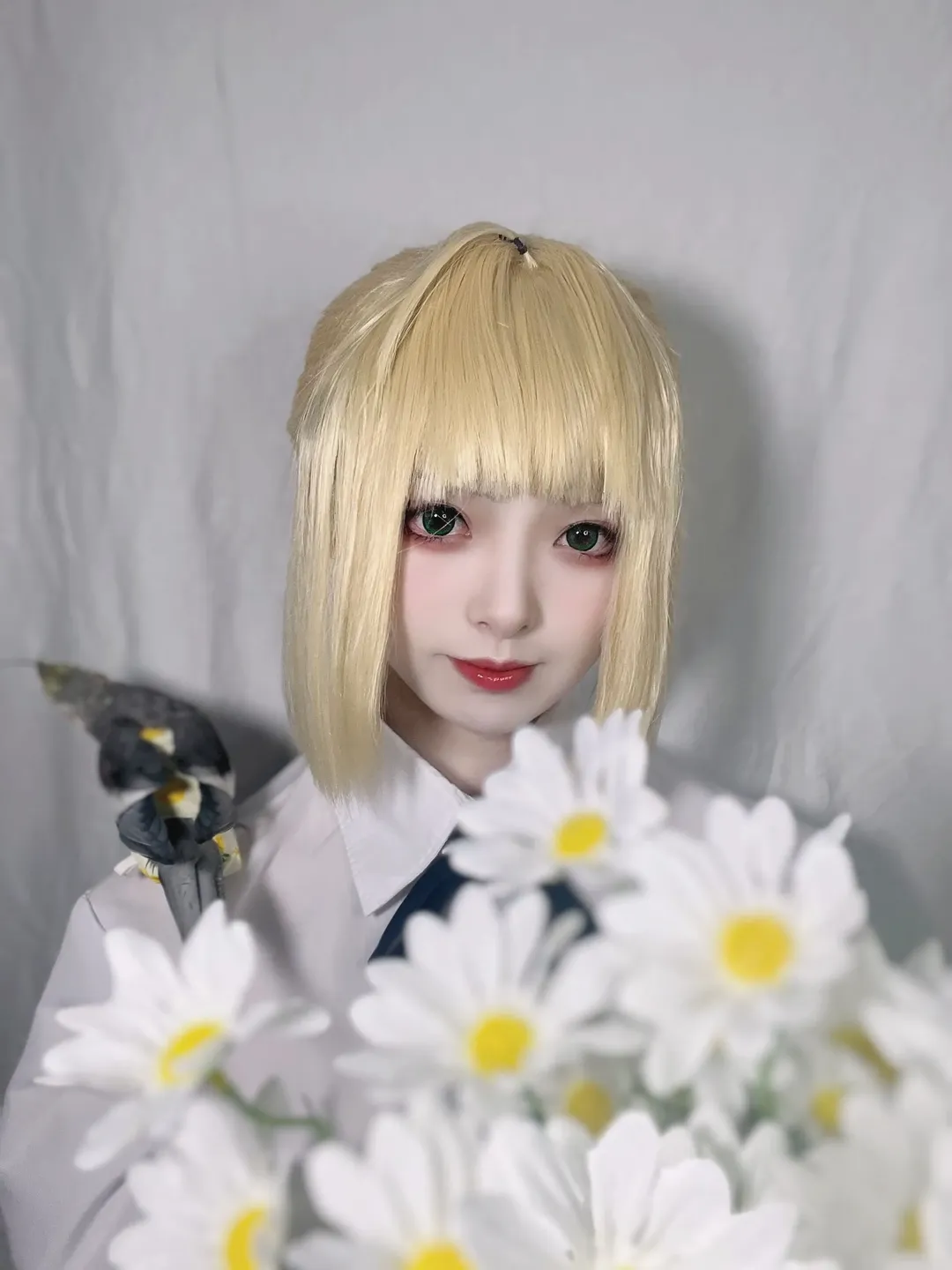 二次元, cosplay, 阿尔托莉雅cos, Fate, 白衬衫
