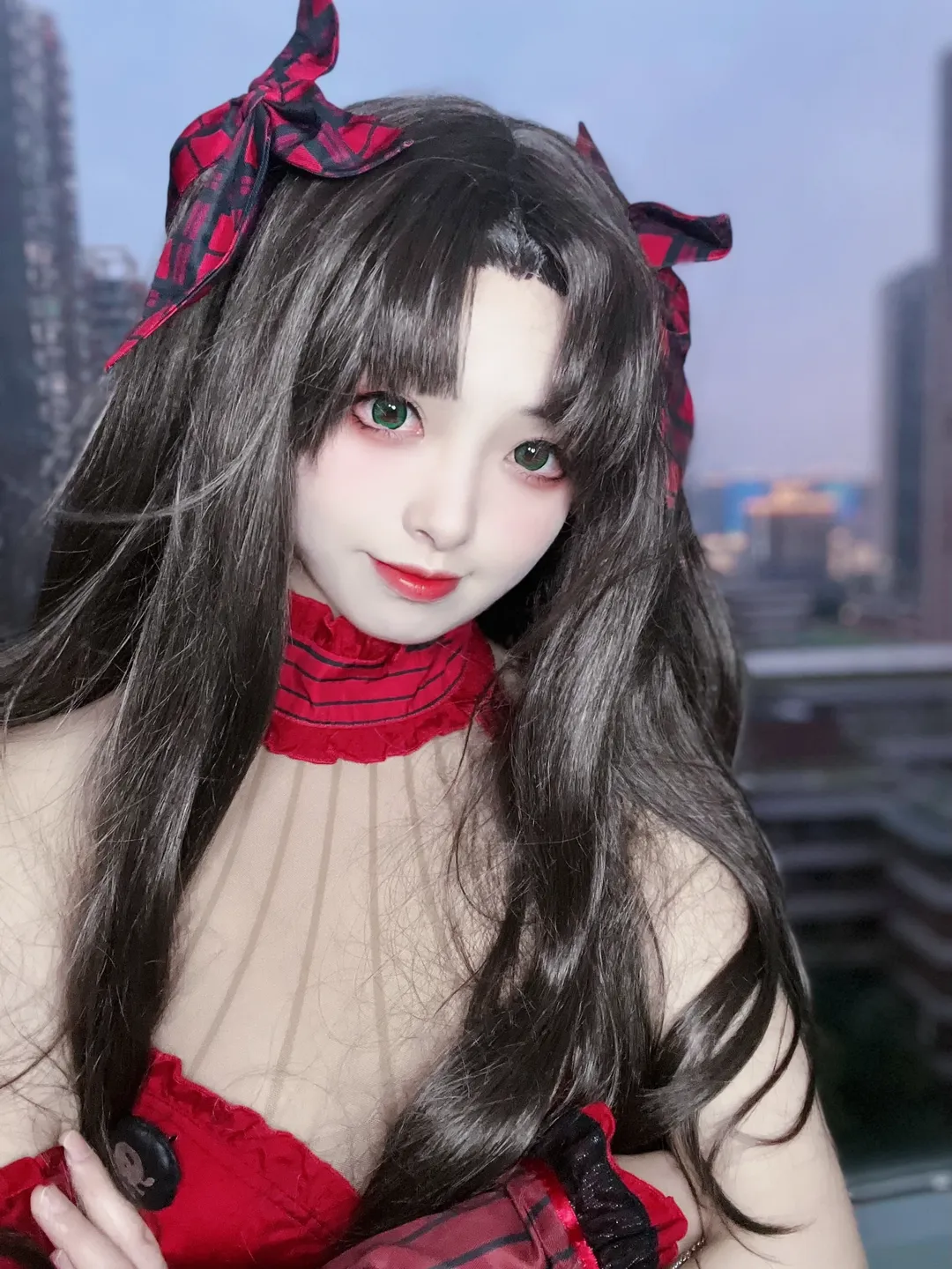 Fate/Grand Order, 哥特风, 远坂凛cos, cosplay摄影, 月之女王 - 第1张