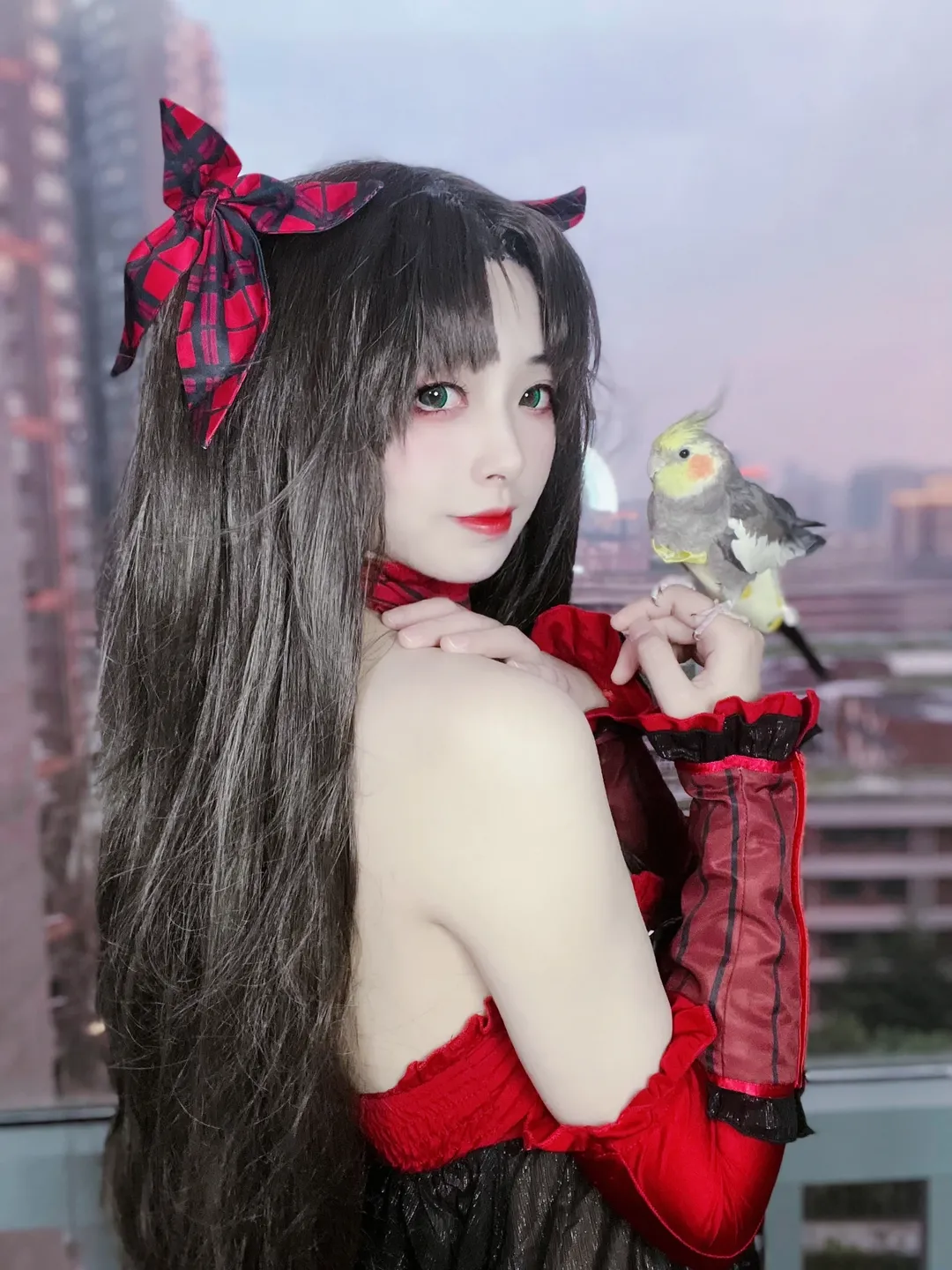 Fate/Grand Order, 哥特风, 远坂凛cos, cosplay摄影, 月之女王 - 第6张
