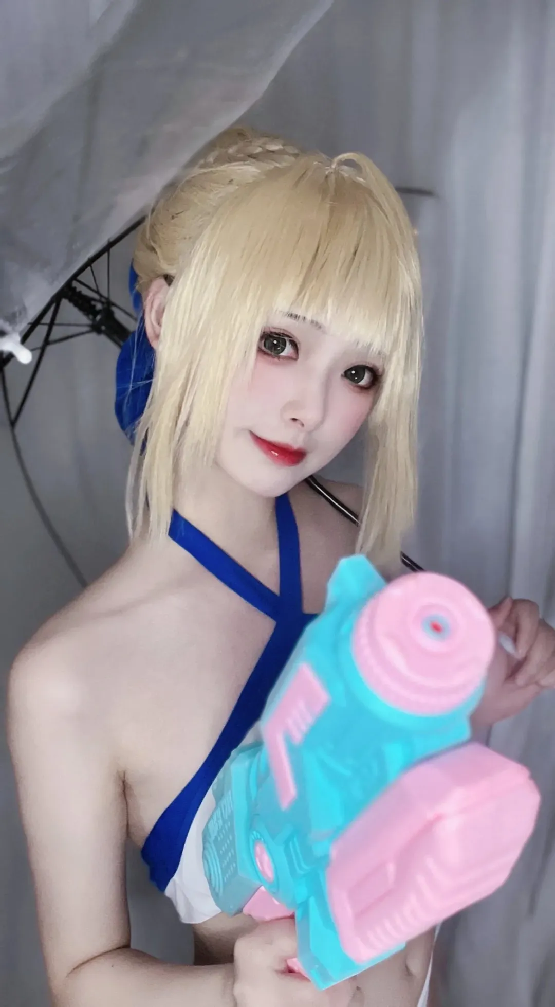 cosplay, Fate/Grand Order, 阿尔托莉雅cos, 夏日, 水枪 - 第3张