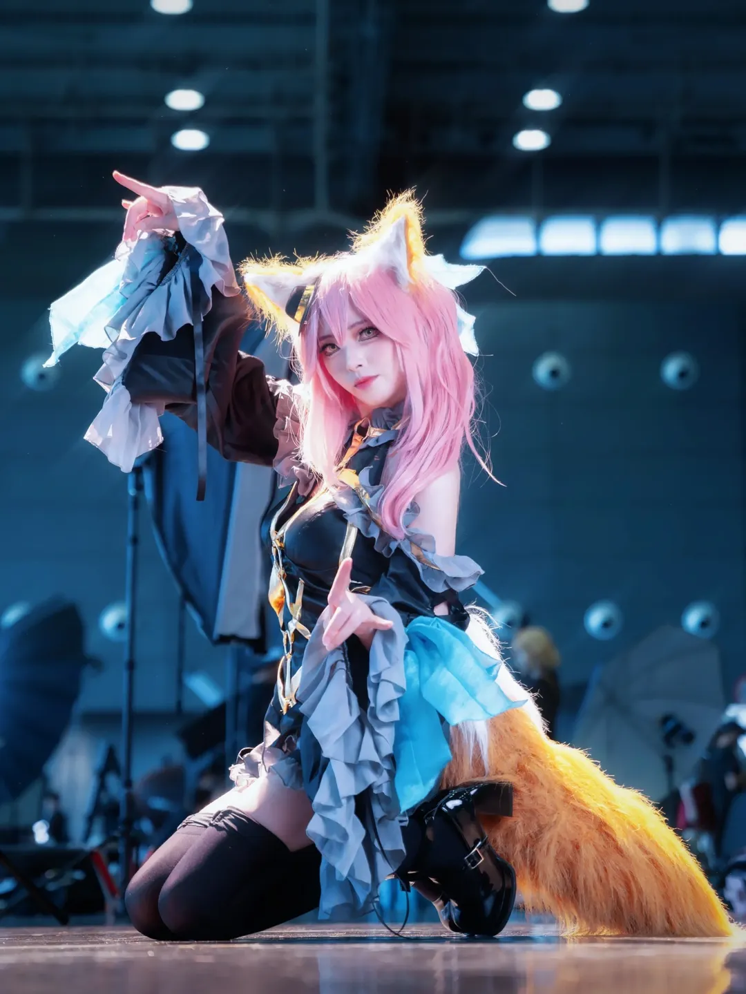 Fate/Grand Order, 漫展返图, 黑丝, 兽耳, 玉藻前cos - 第1张
