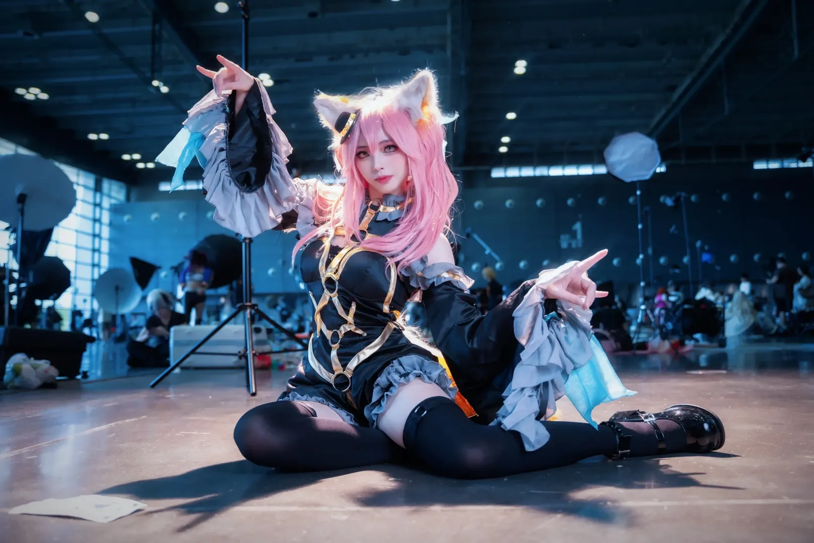 Fate/Grand Order, 漫展返图, 黑丝, 兽耳, 玉藻前cos - 第3张