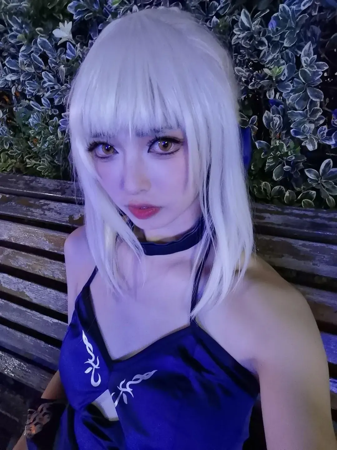 cosplay, Fate/Grand Order, 阿尔托莉雅cos, 夜景, 黑呆