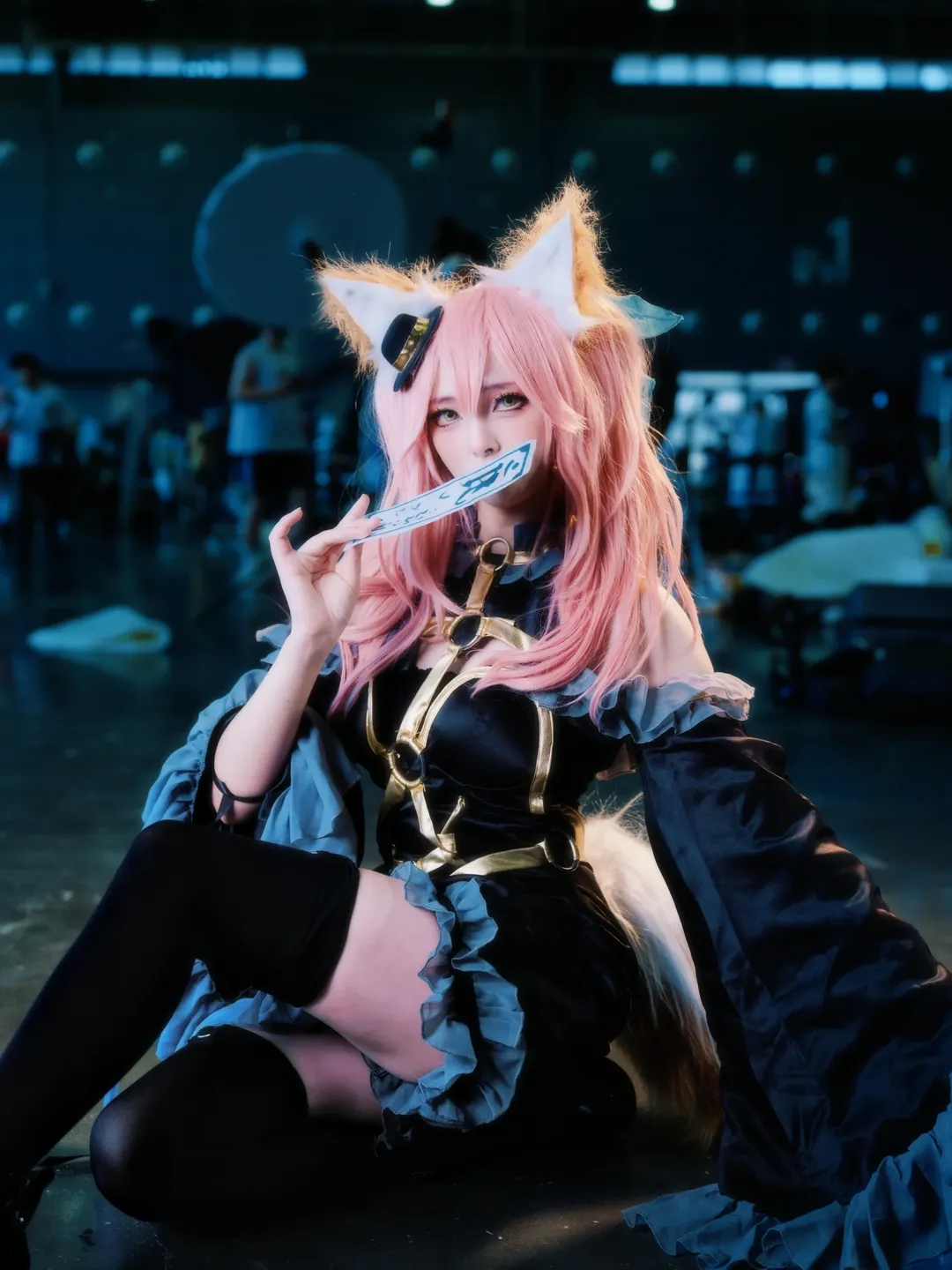 Fate/Grand Order, 漫展返图, 黑丝, 兽耳, 玉藻前cos - 第1张
