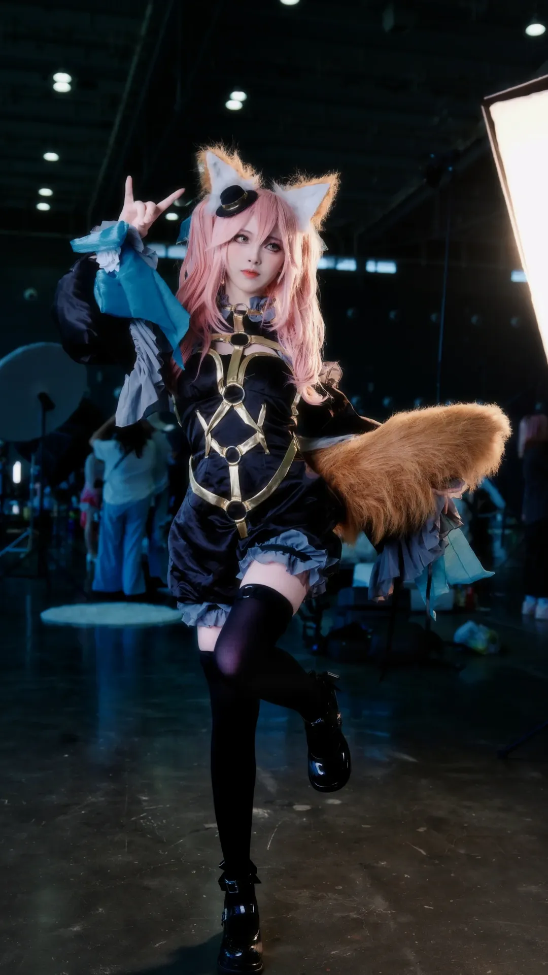Fate/Grand Order, 漫展返图, 黑丝, 兽耳, 玉藻前cos - 第2张