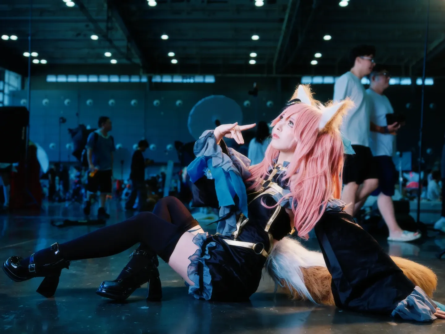 Fate/Grand Order, 漫展返图, 黑丝, 兽耳, 玉藻前cos - 第3张