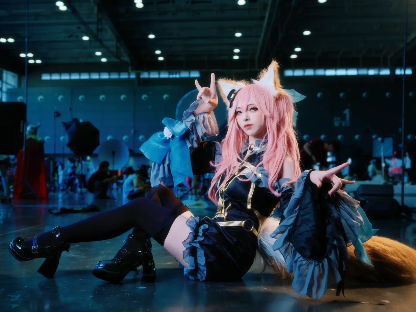 Fate/Grand Order, 漫展返图, 黑丝, 兽耳, 玉藻前cos - 第5张