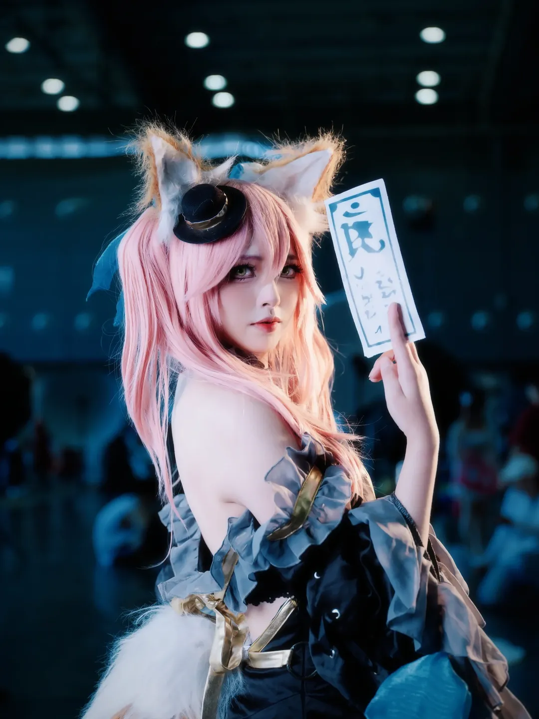 场照, 漫展返图, FGO, 黑丝, 玉藻前cos - 第3张