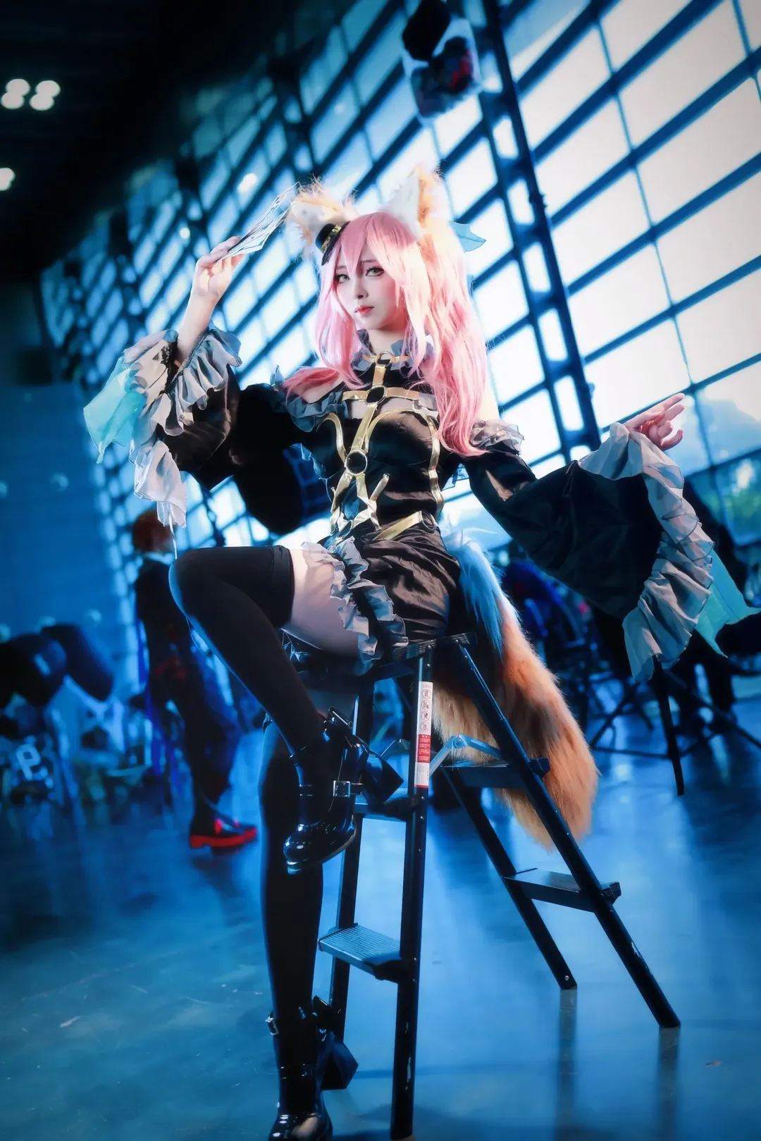 Fate/Grand Order, 漫展, 黑丝, 兽耳, 玉藻前cos - 第2张