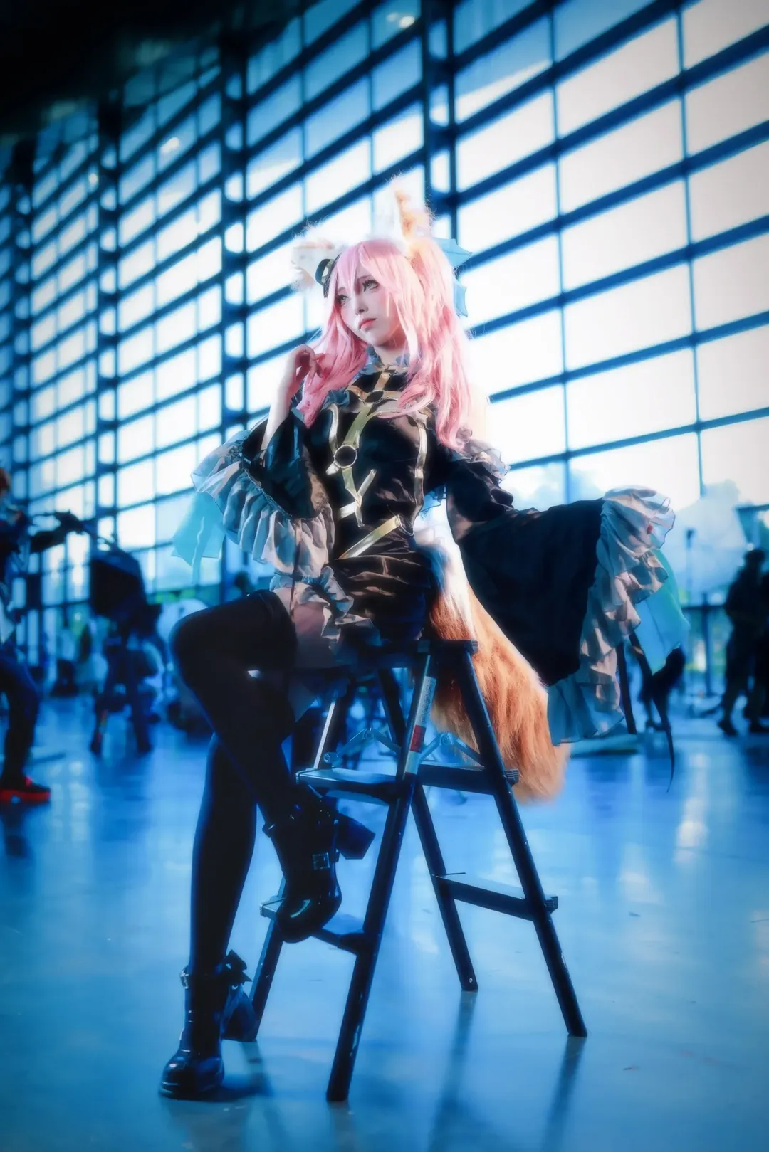 Fate/Grand Order, 漫展, 黑丝, 兽耳, 玉藻前cos - 第3张