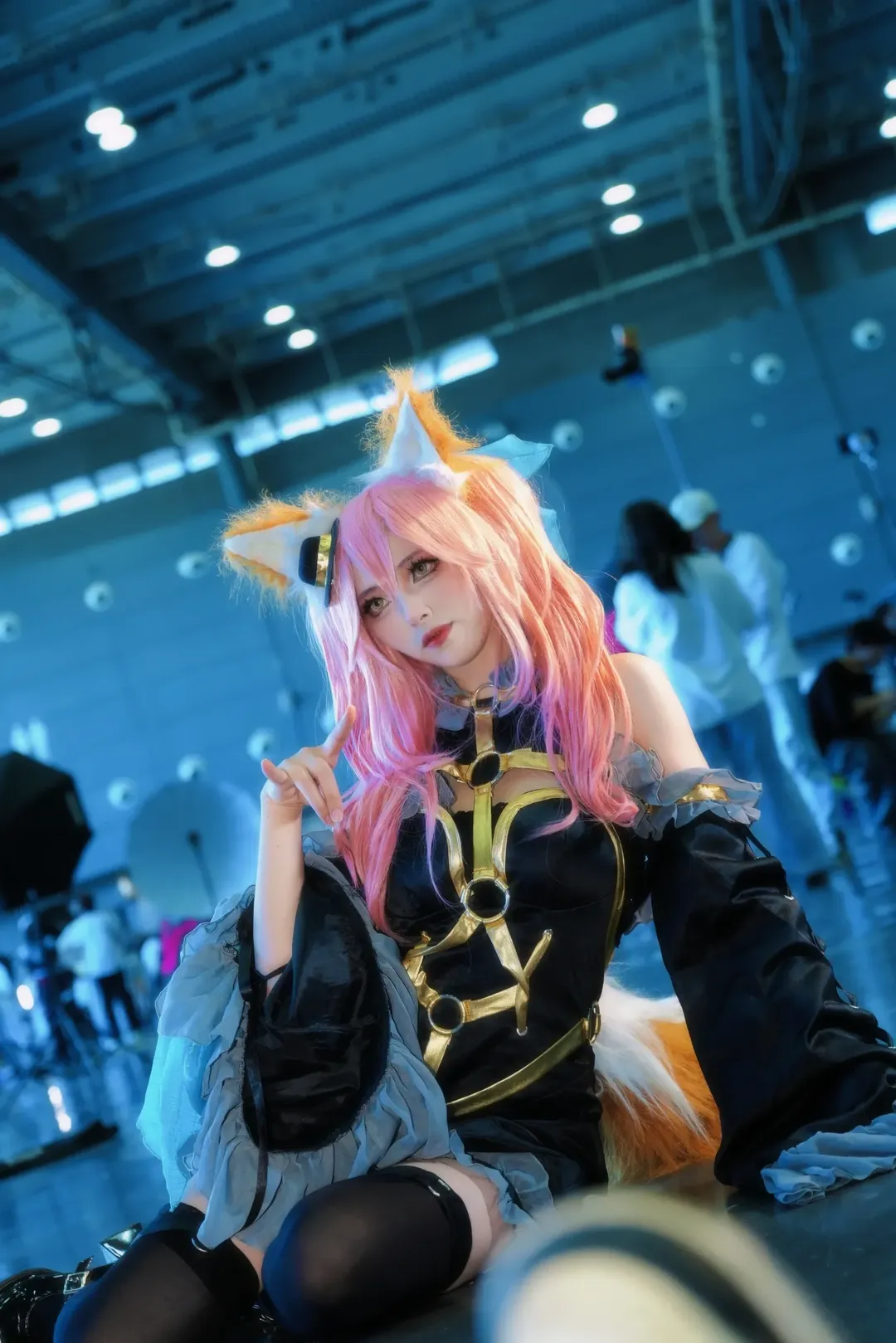 cosplay, Fate, 漫展场照, 黑丝cos, 玉藻前cos