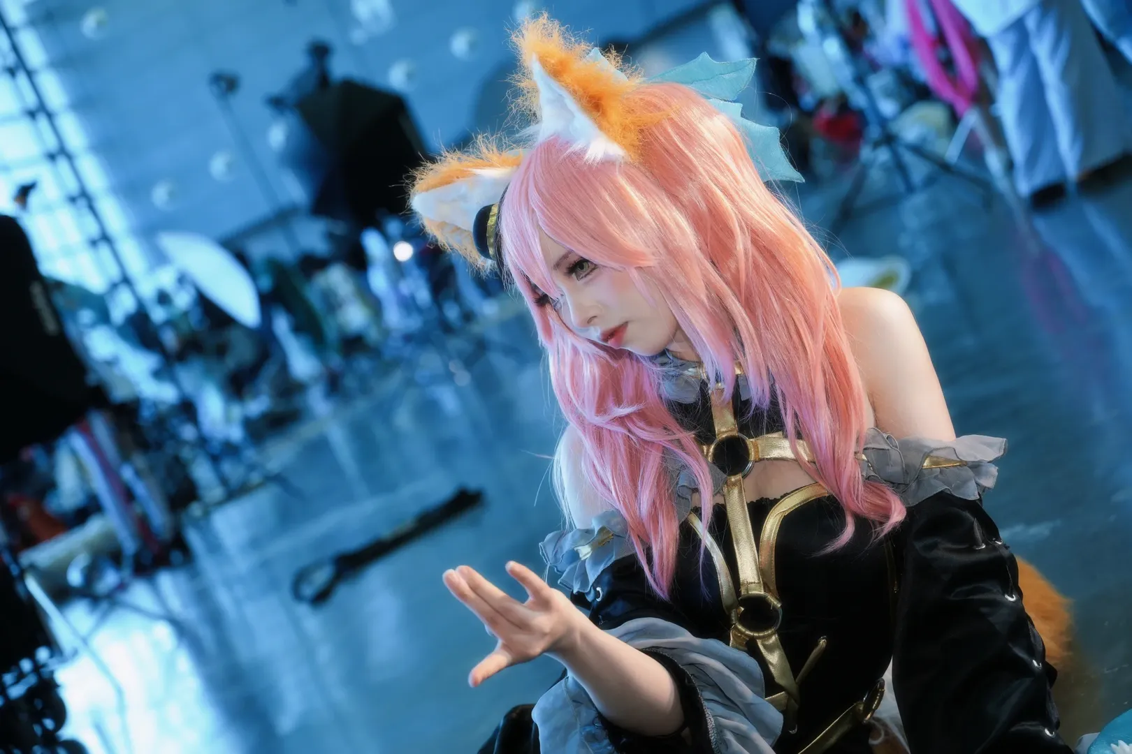 cosplay, Fate, 漫展场照, 黑丝cos, 玉藻前cos - 第5张