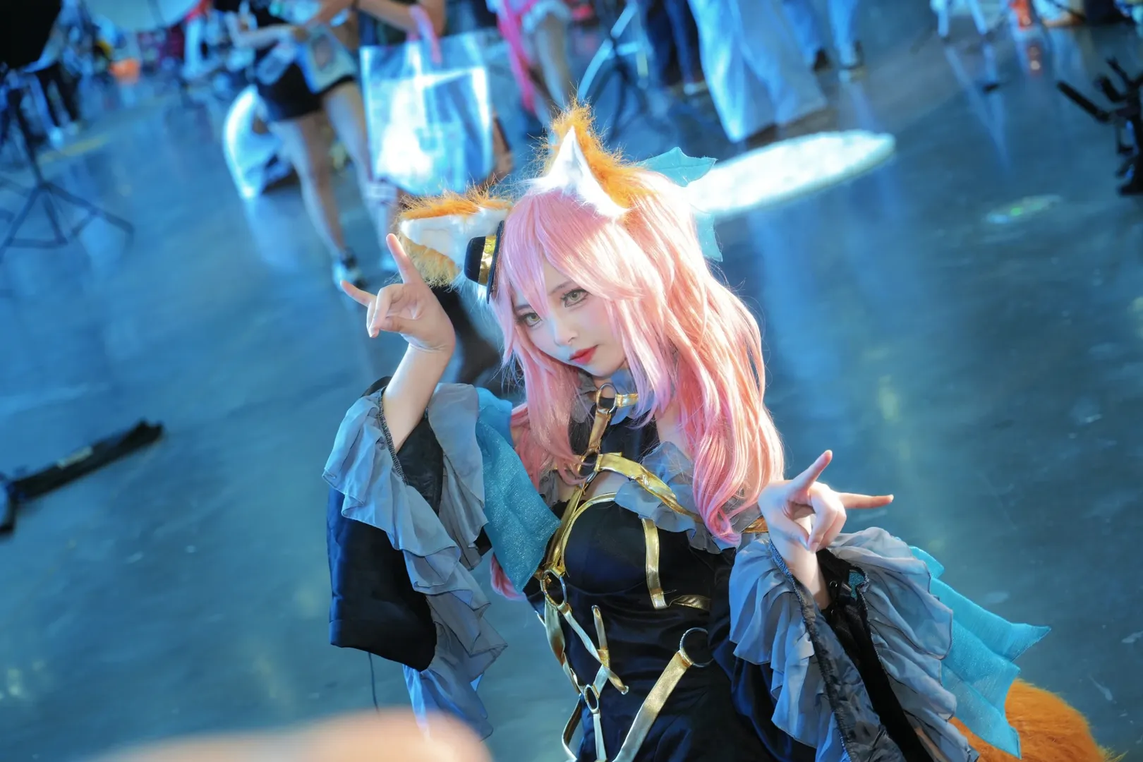 cosplay, Fate, 漫展场照, 黑丝cos, 玉藻前cos - 第6张