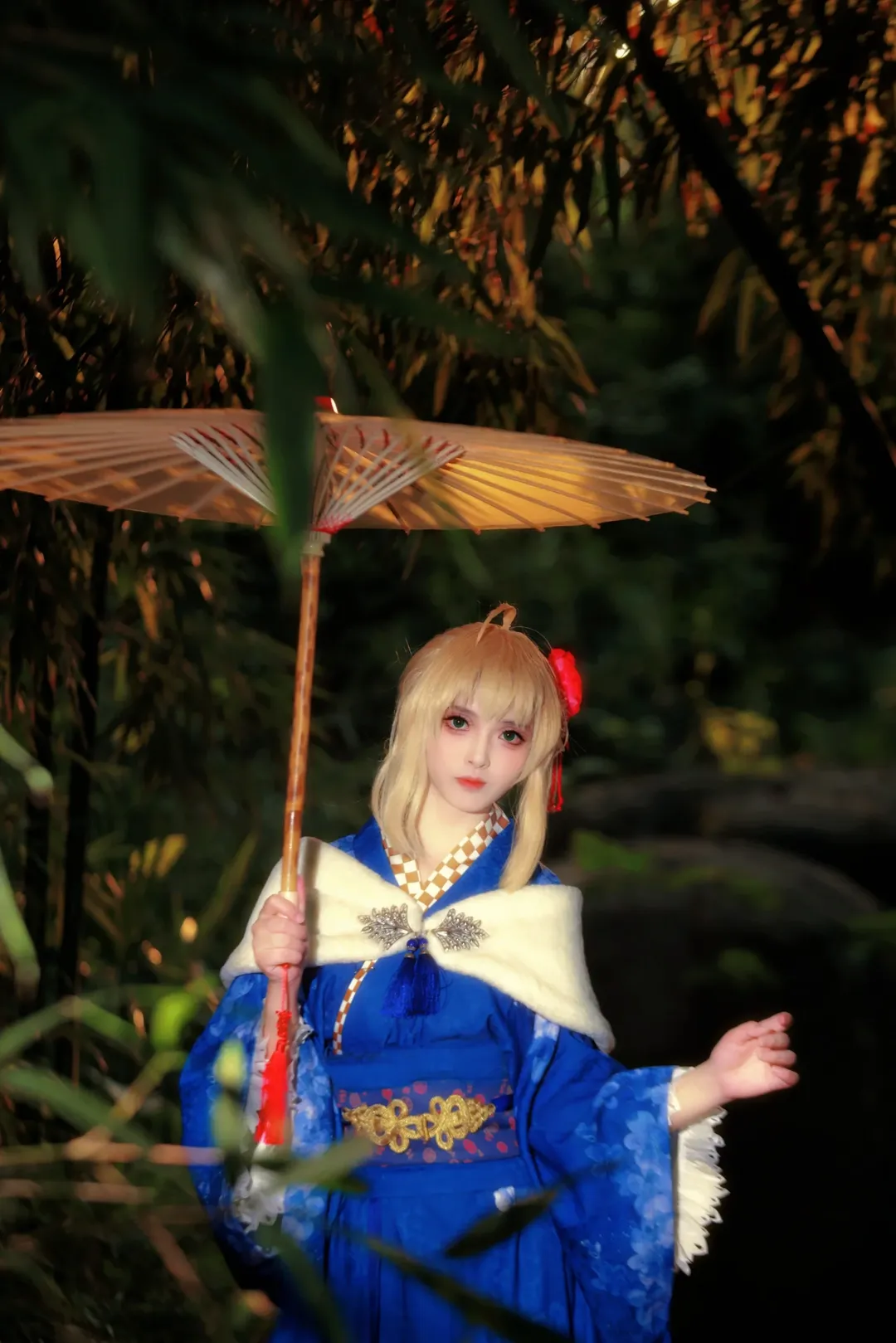 Fate/Grand Order, 阿爾託莉雅cos, 二次元外景, 服化道分享, 竹林光影