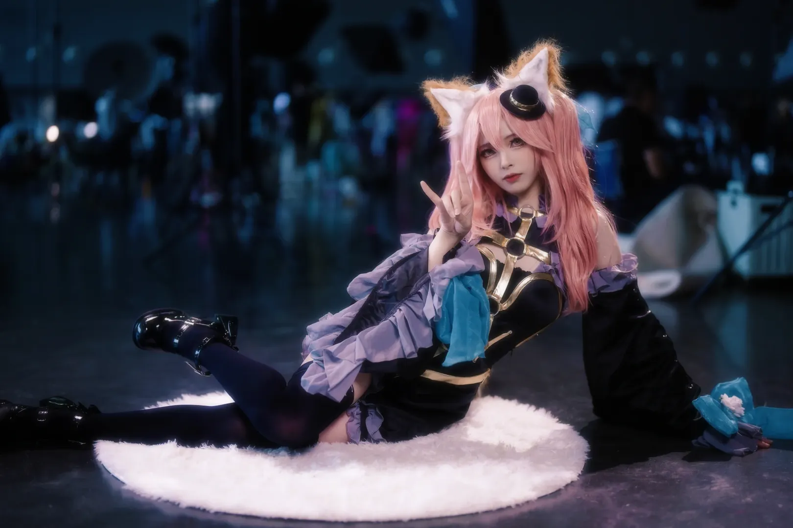 Fate/Grand Order, イベント写真, 黒ストッキング, コスプレイベント写真, 玉藻の前 コスプレ - 3枚目