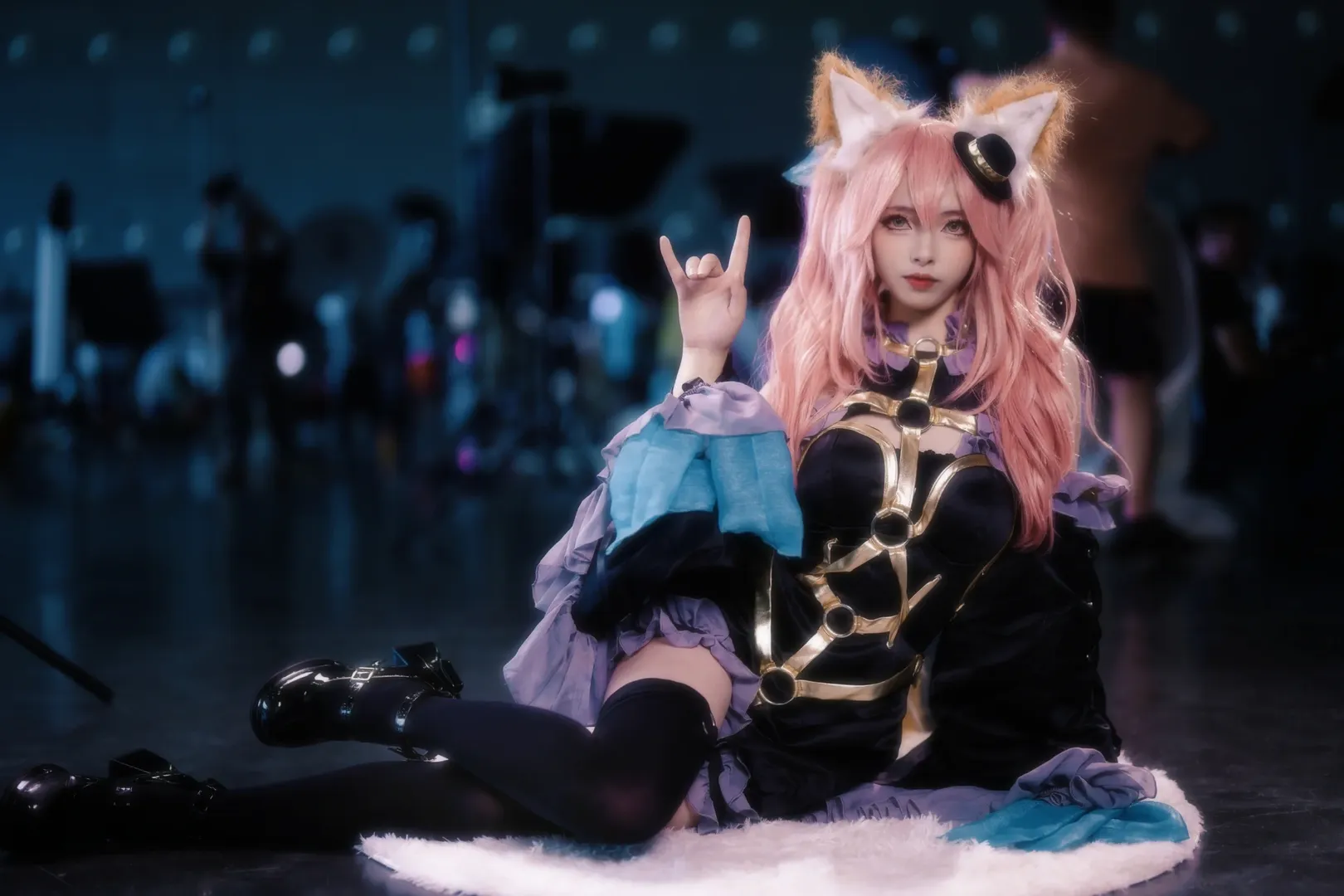 Fate/Grand Order, イベント写真, 黒ストッキング, コスプレイベント写真, 玉藻の前 コスプレ - 4枚目