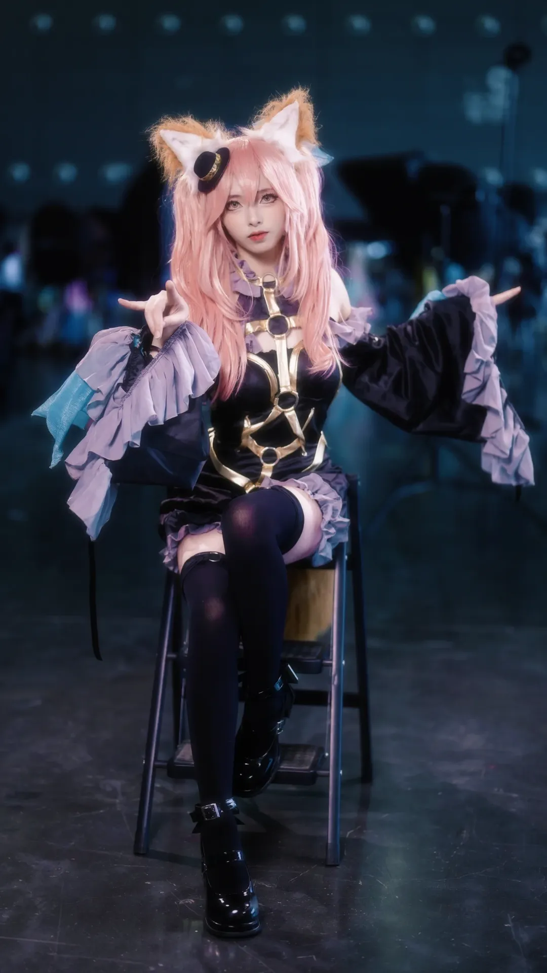 Fate/Grand Order, イベント写真, 黒ストッキング, コスプレイベント写真, 玉藻の前 コスプレ - 7枚目