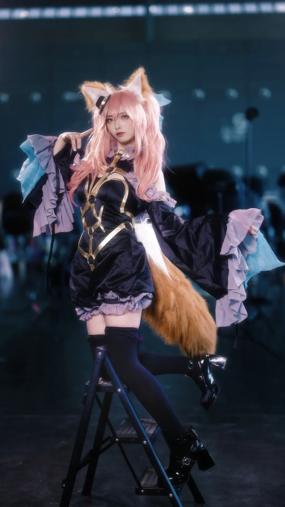 Fate/Grand Order, イベント写真, 黒ストッキング, コスプレイベント写真, 玉藻の前 コスプレ - 9枚目