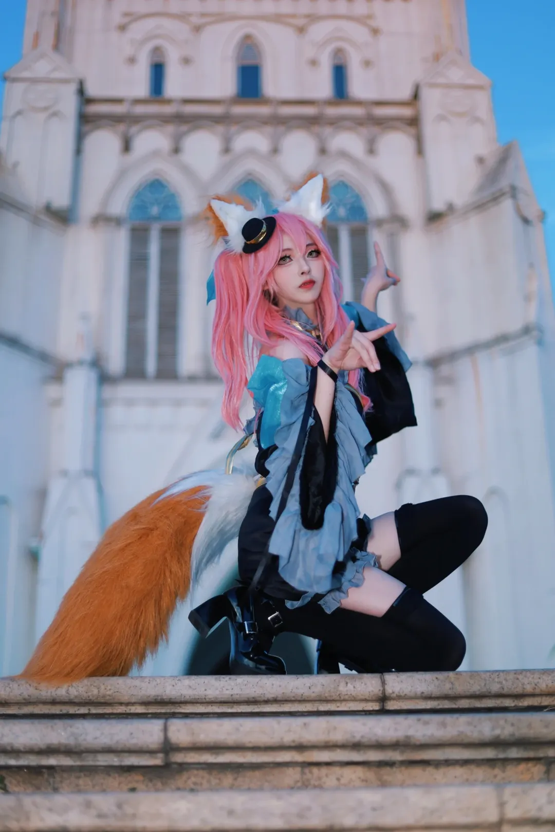 Fate/Grand Order, 哥特风, 兽耳, 玉藻前cos, 丝袜 - 第2张