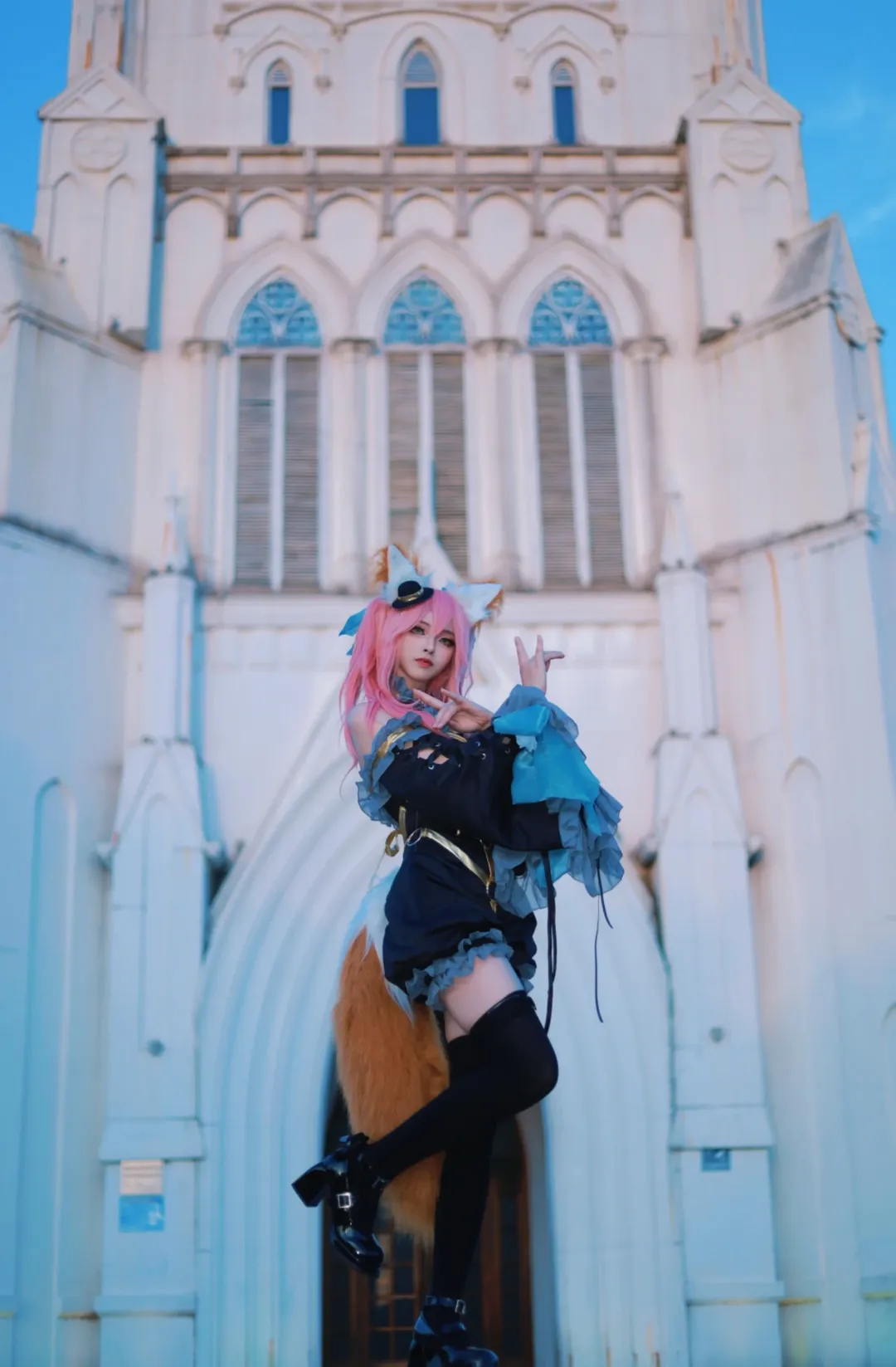 Fate/Grand Order, 哥特风, 兽耳, 玉藻前cos, 丝袜 - 第4张