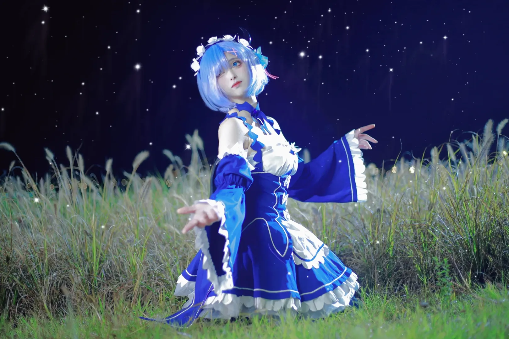 从零开始的异世界生活, 蕾姆cos, 小恶魔, 夜景, 丝袜 - 第3张