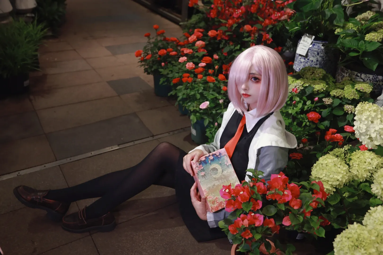二次元, FGO, 黑丝, 玛修cos, 花房摄影