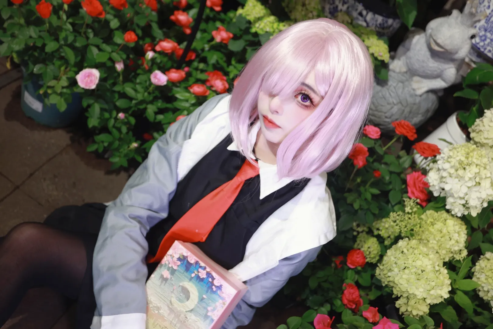 二次元, FGO, 黑丝, 玛修cos, 花房摄影 - 第5张