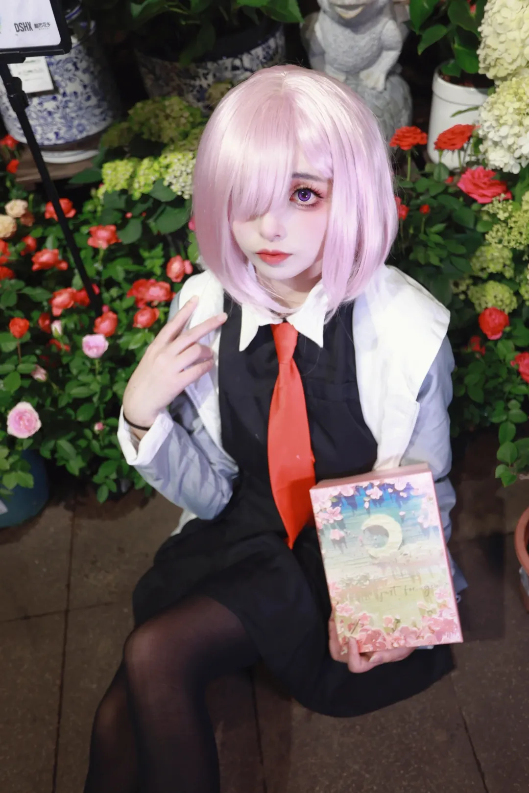 二次元, FGO, 黑丝, 玛修cos, 花房摄影 - 第6张