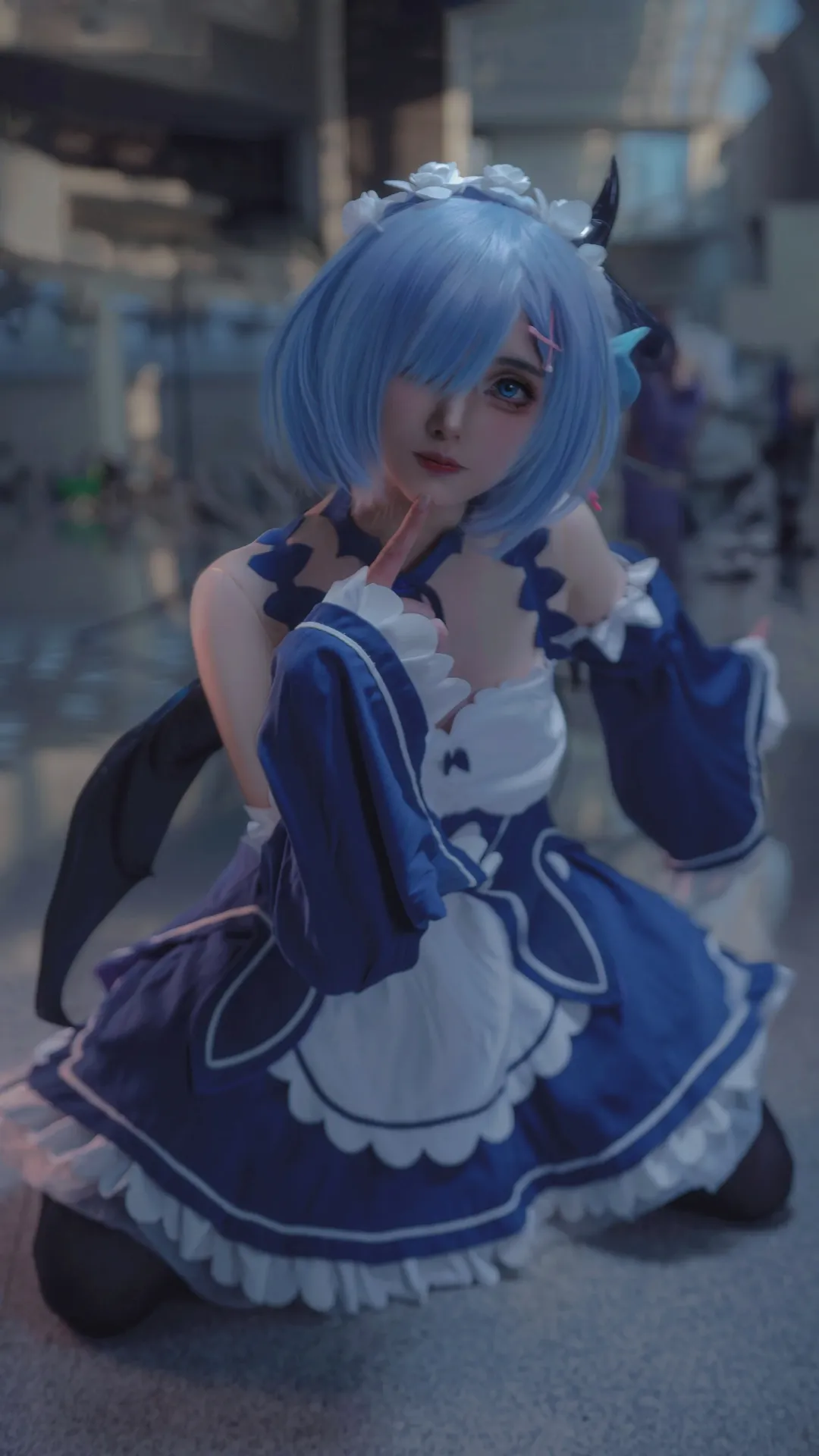 从零开始的异世界生活, 漫展场照, 二次元cosplay, 黑丝, 雷姆cos - 第1张