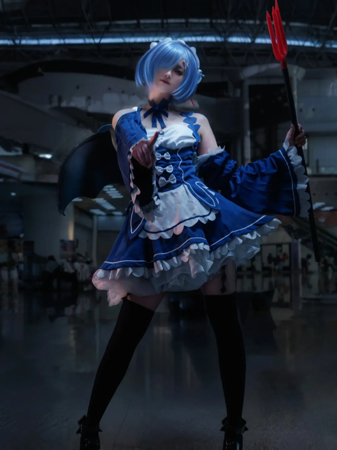从零开始的异世界生活, 漫展场照, 二次元cosplay, 黑丝, 雷姆cos