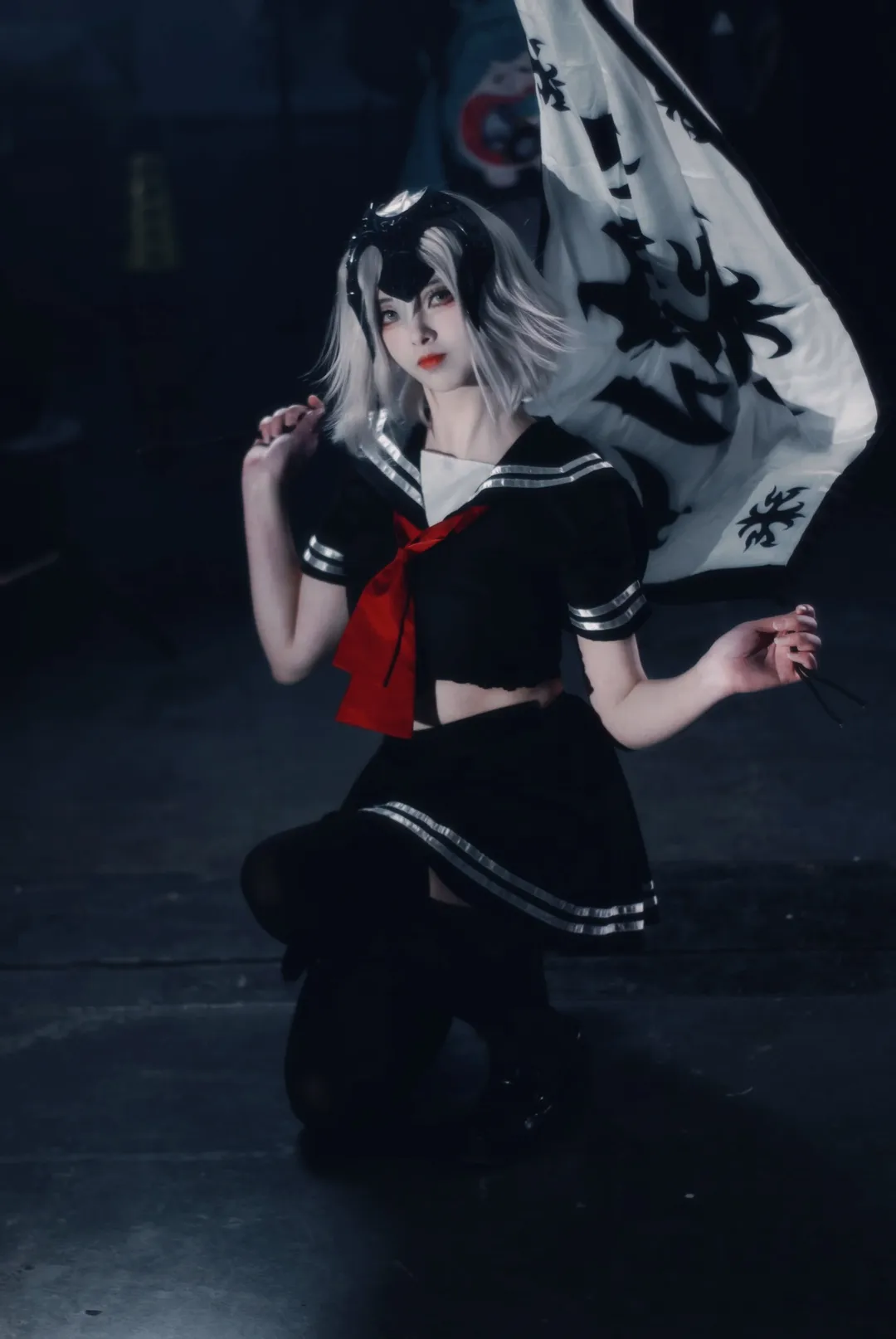 场照, 漫展, fgo, 黑贞德cos, 黑丝 - 第8张