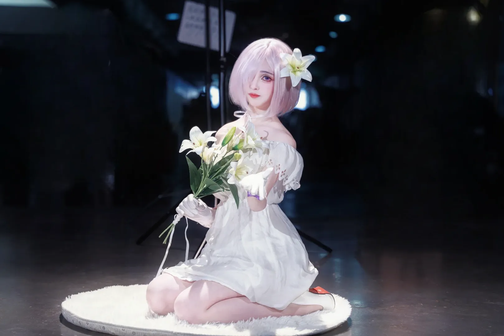 Fate/Grand Order, アニメイベント, 白ストッキング, マシュコスプレ, 百合 - 2枚目