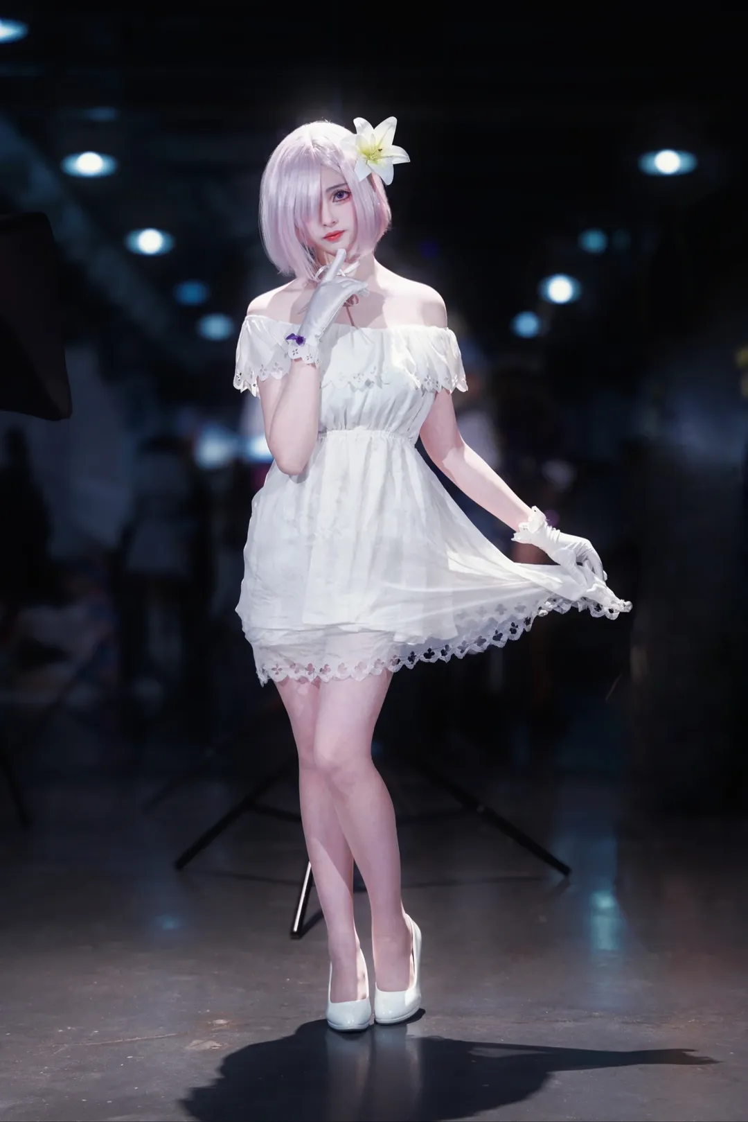 Fate/Grand Order, アニメイベント, 白ストッキング, マシュコスプレ, 百合 - 5枚目